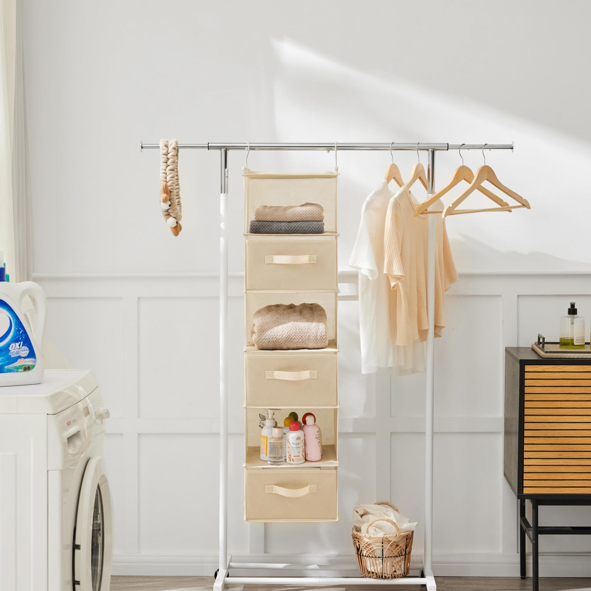 6 Tier Shelf Hanging Closet Organizer