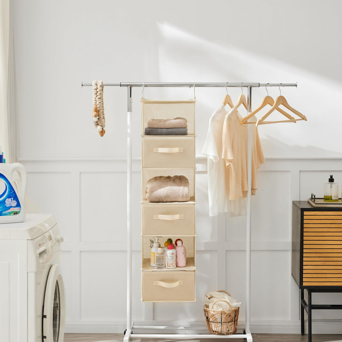 6 Tier Shelf Hanging Closet Organizer