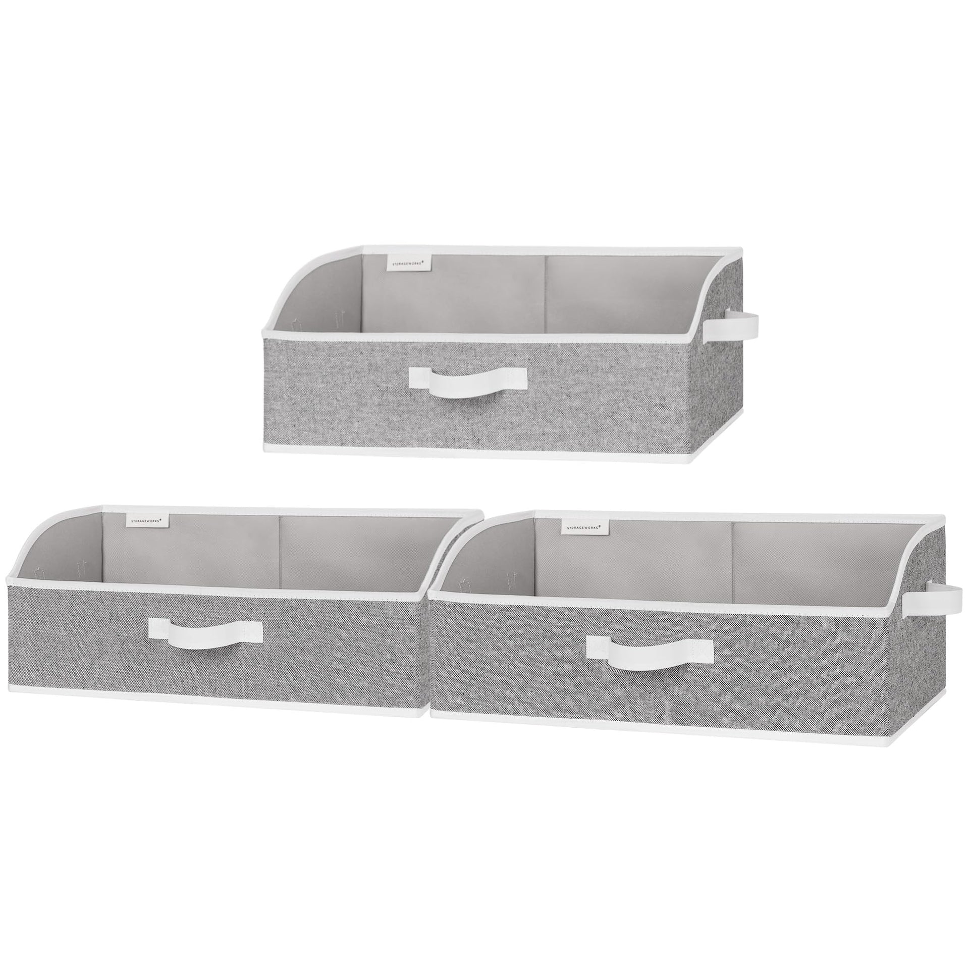 Closet Storage Bins Trapezoid (3 Count)