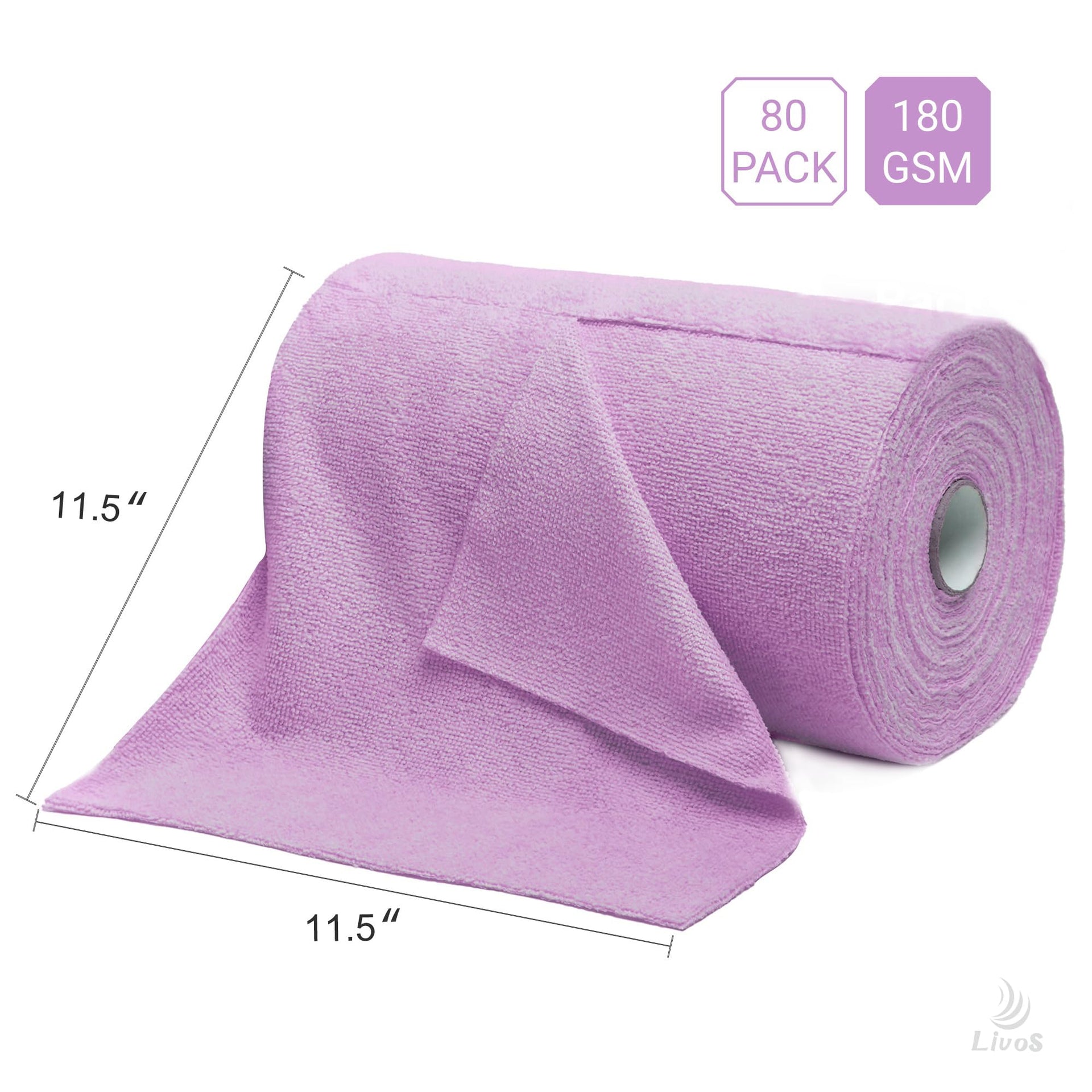 Microfiber Cleaning Cloth Roll (80 Count)