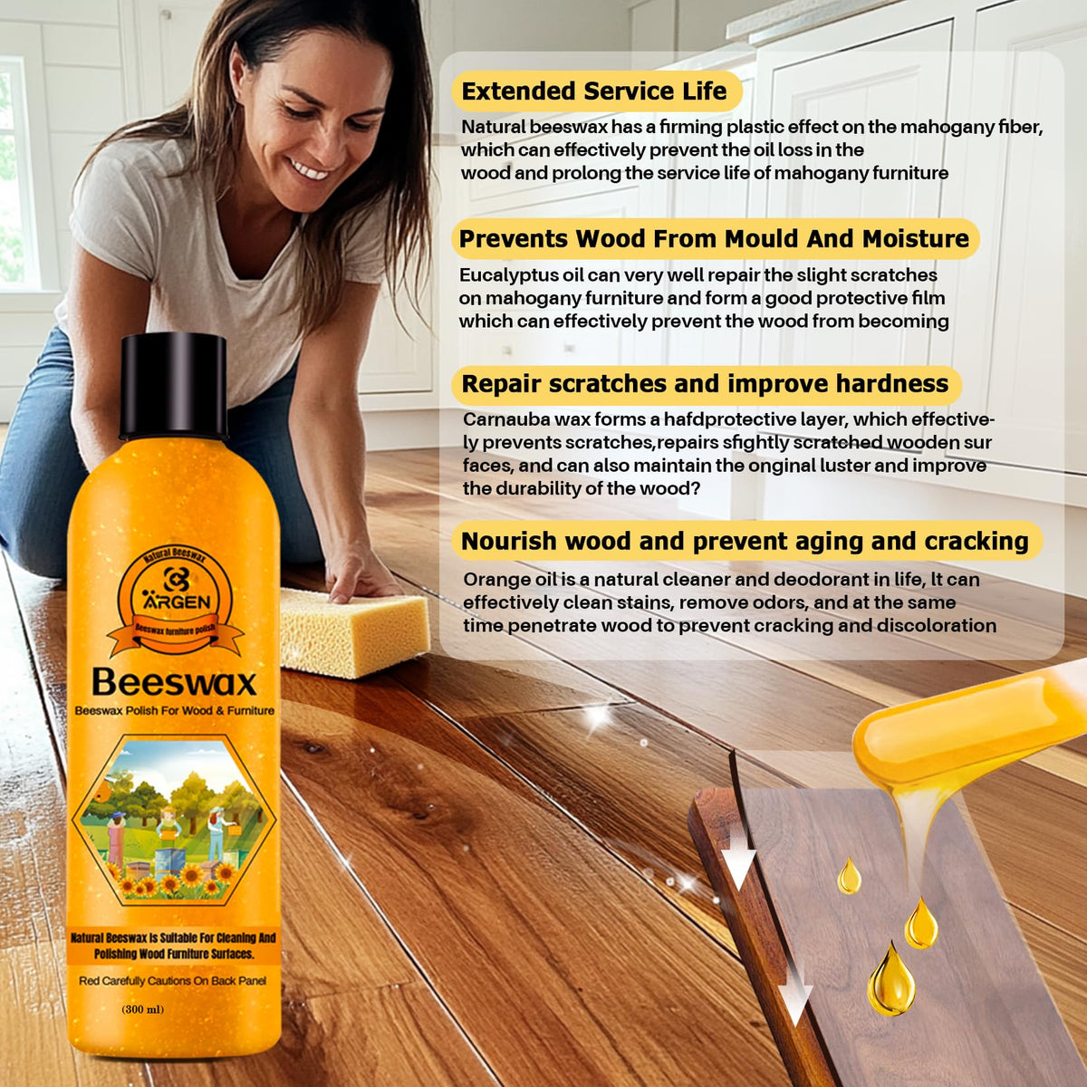 Beeswax Furniture Polish (10.55 Fl Oz)