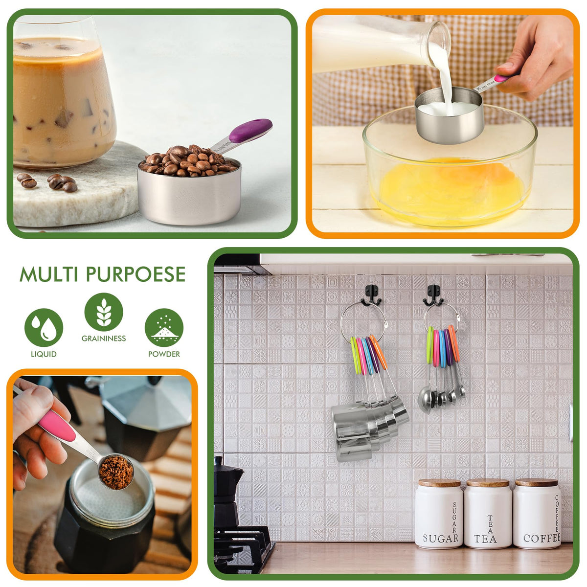 10 Pack Measuring Cups &Spoons Set (10 Count)
