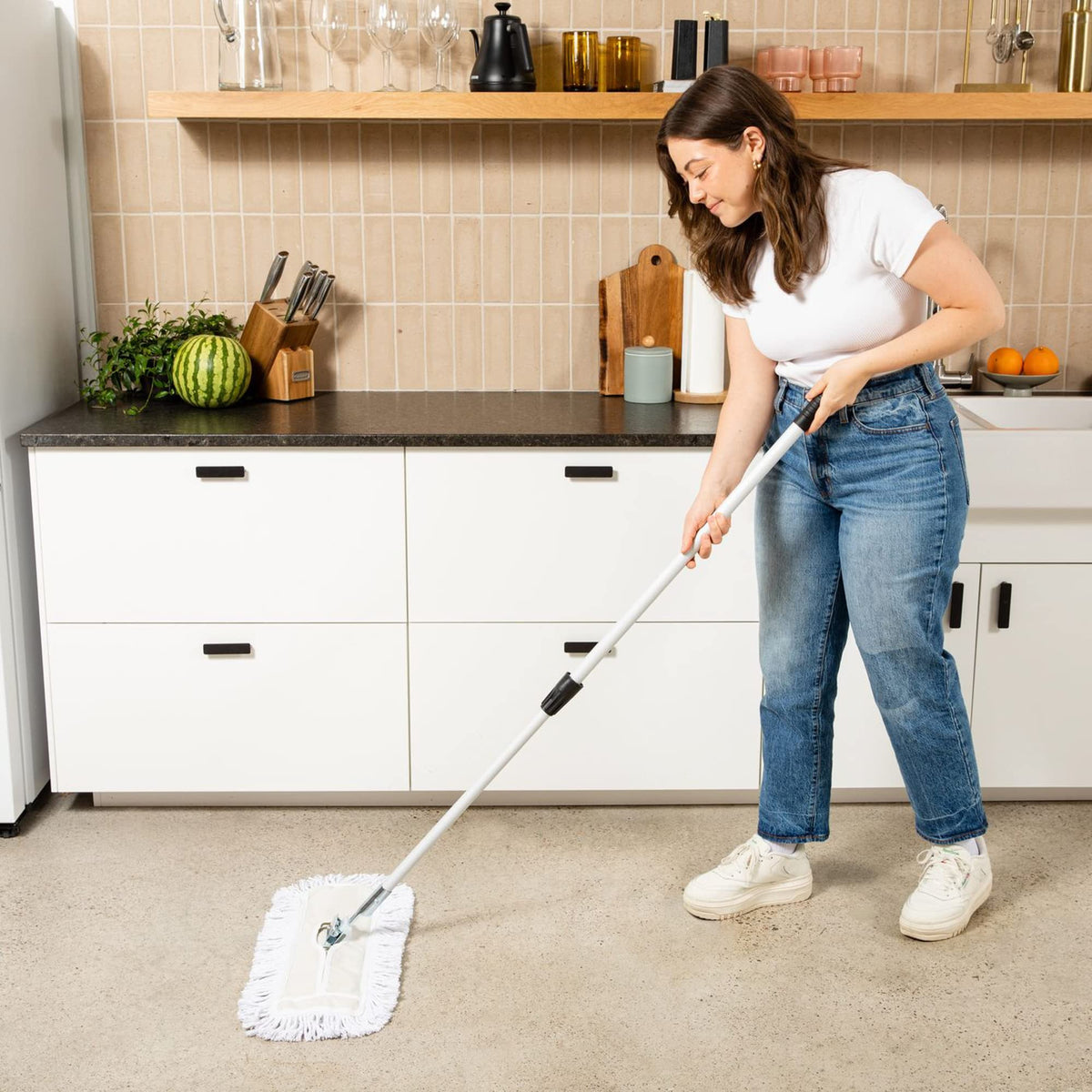 30 Inch Commercial Cotton Dust Mop & Floor Sweeper