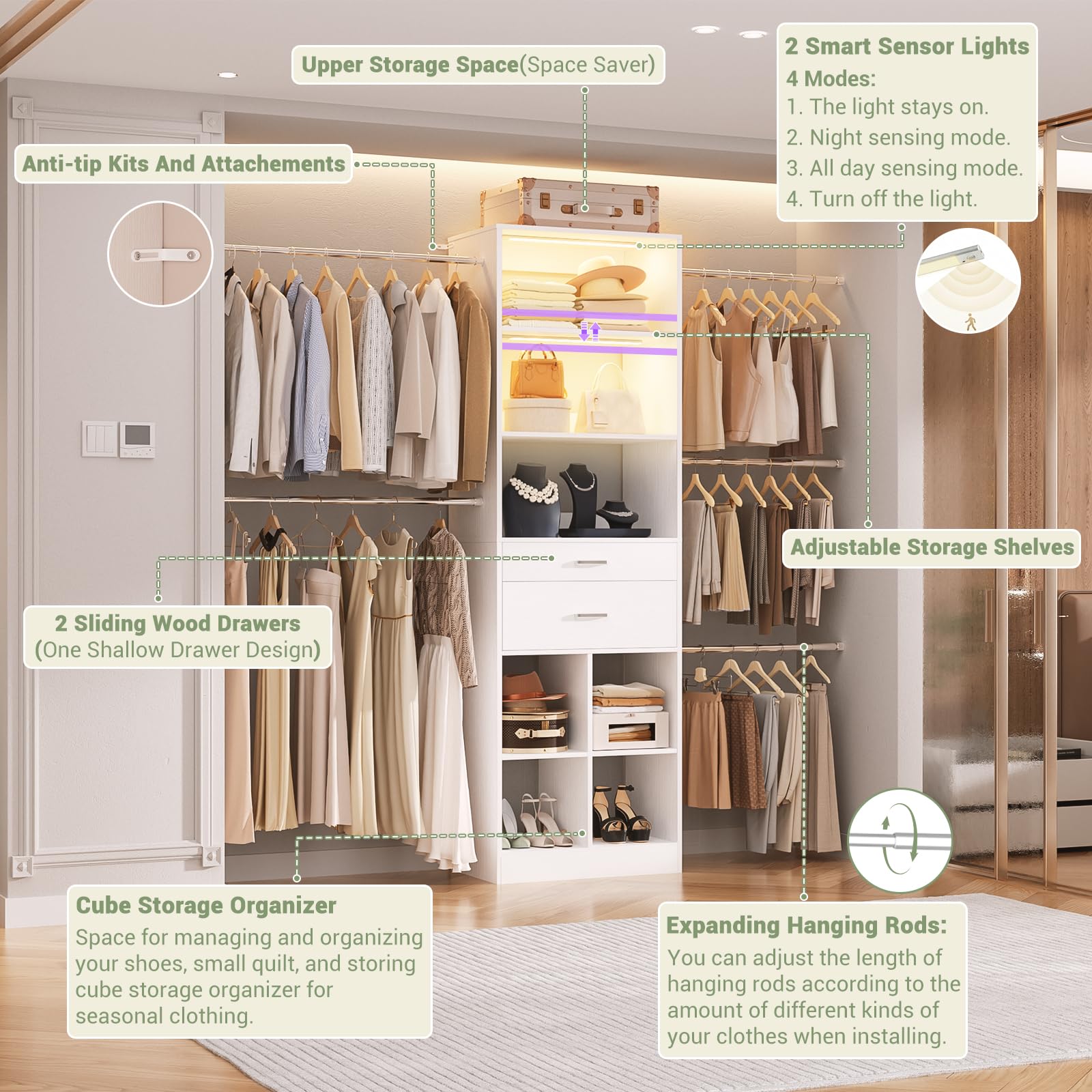 4 8 FT Closet System