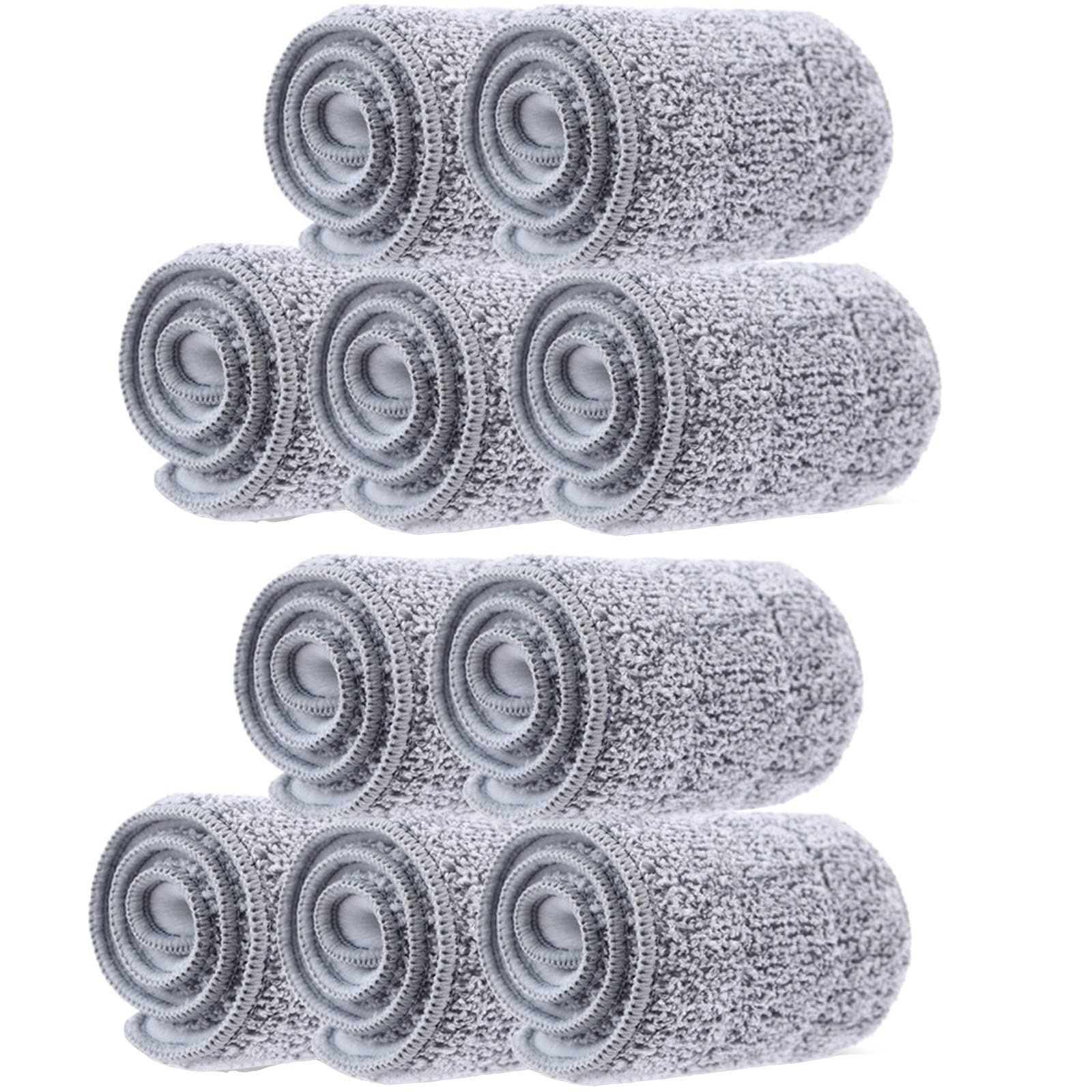 10 Pack 13 * 4.9" Generic Mop Pads Mop Head Refill Washable Wet (10 Count)
