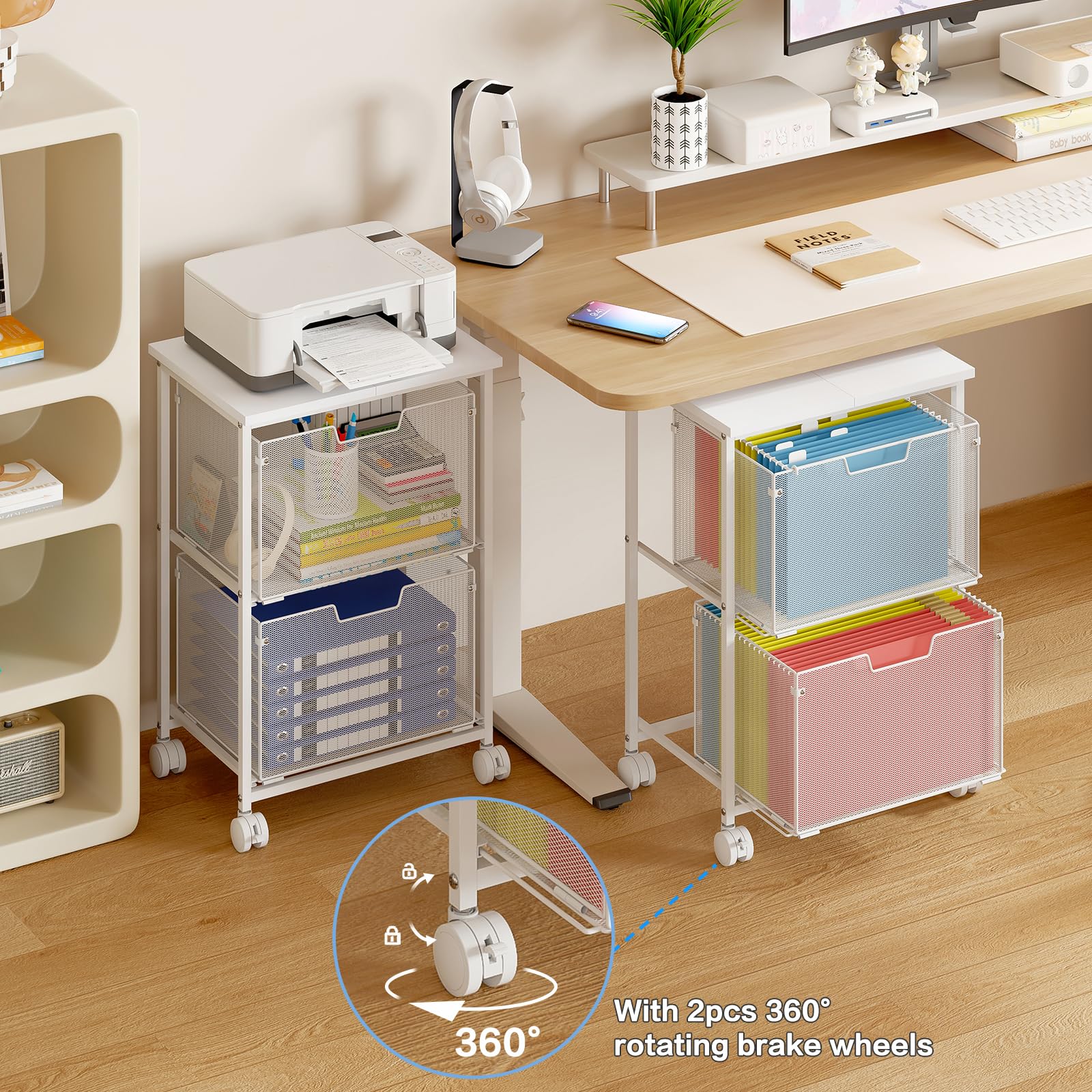 Letter Legal Rolling File Cabinet