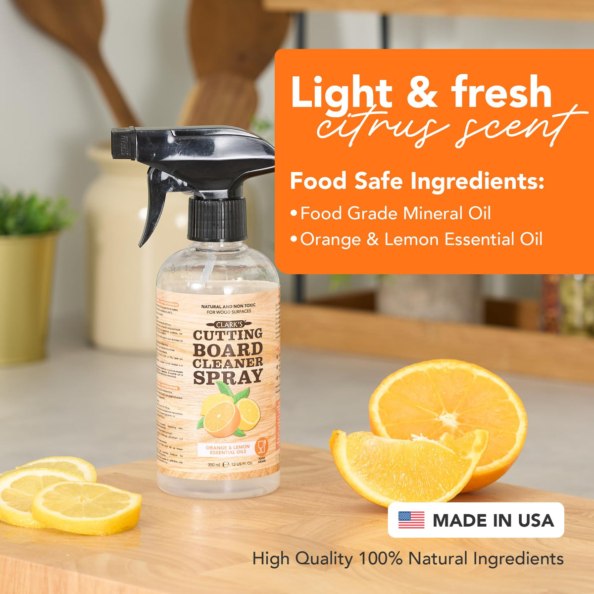 Cutting Board Spray Cleaner 12 oz