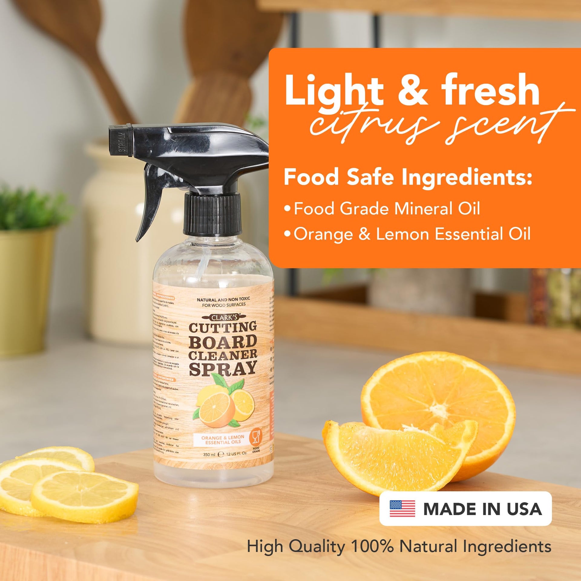 Cutting Board Spray Cleaner 12 oz (2 Count)