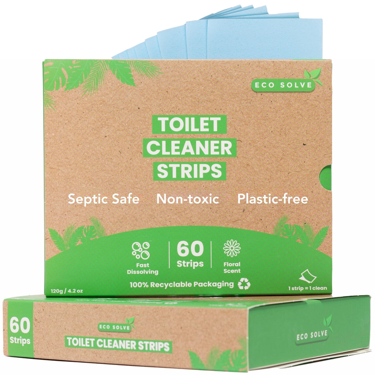 Natural Toilet Bowl Cleaner Strips (60 Count)