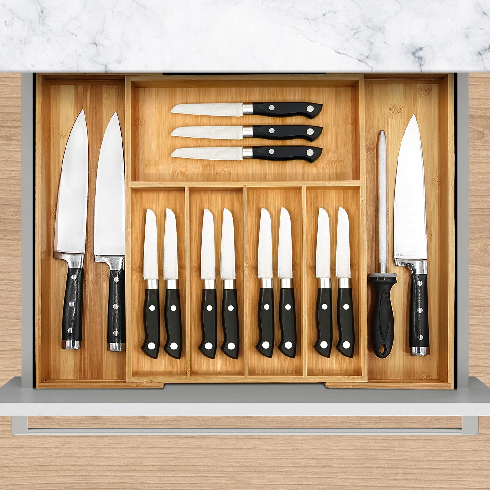 Bamboo Drawer Organizer
