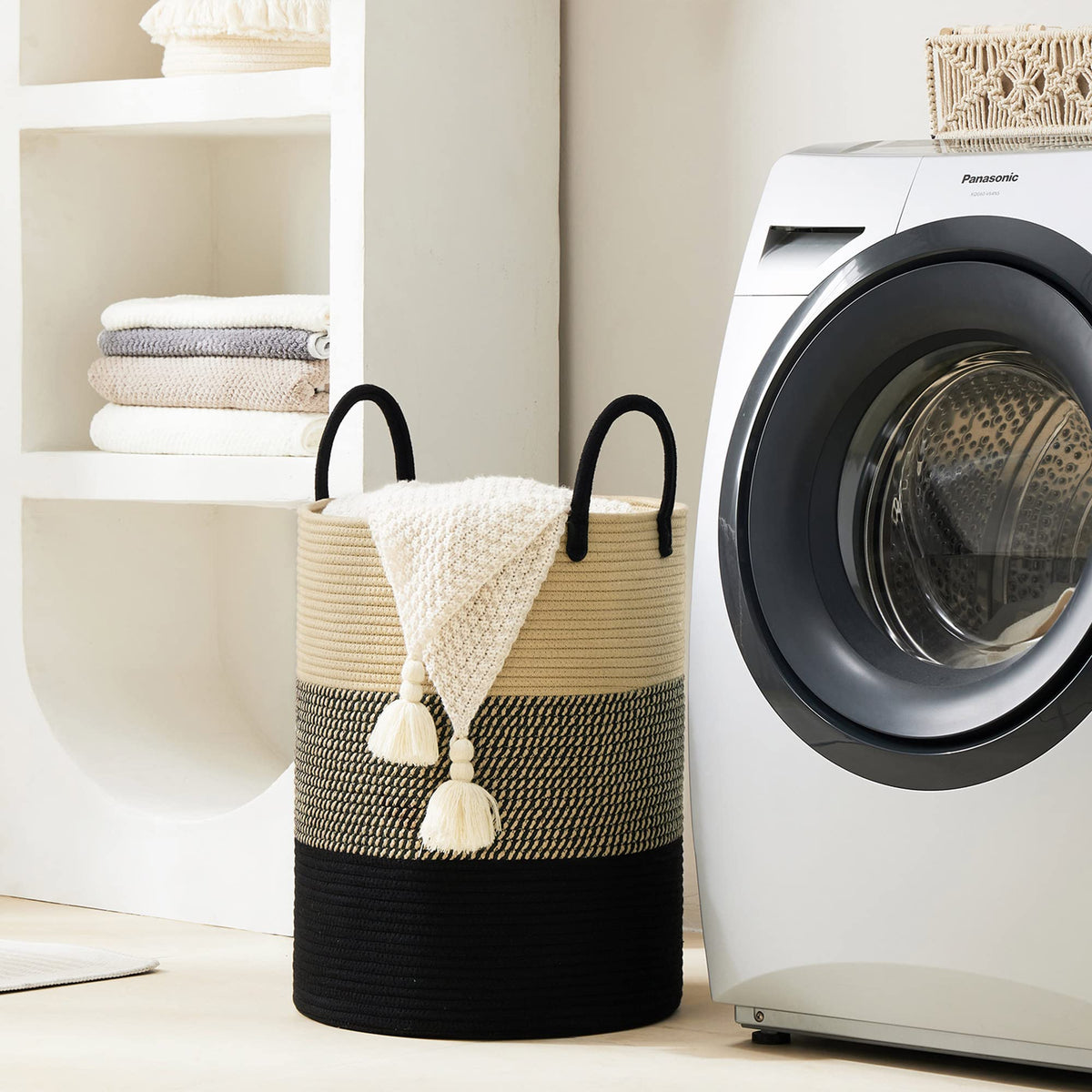 Woven Laundry Hamper Basket