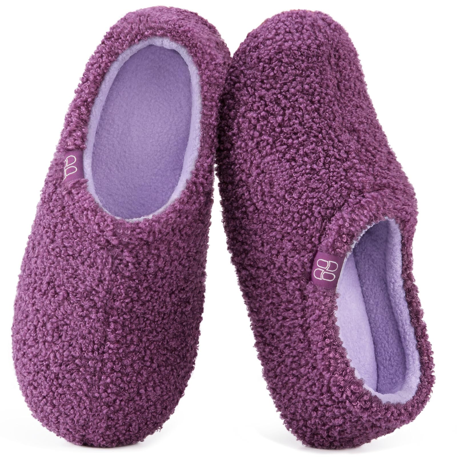 Women's Fuzzy Curly Fur Loafer Slippers