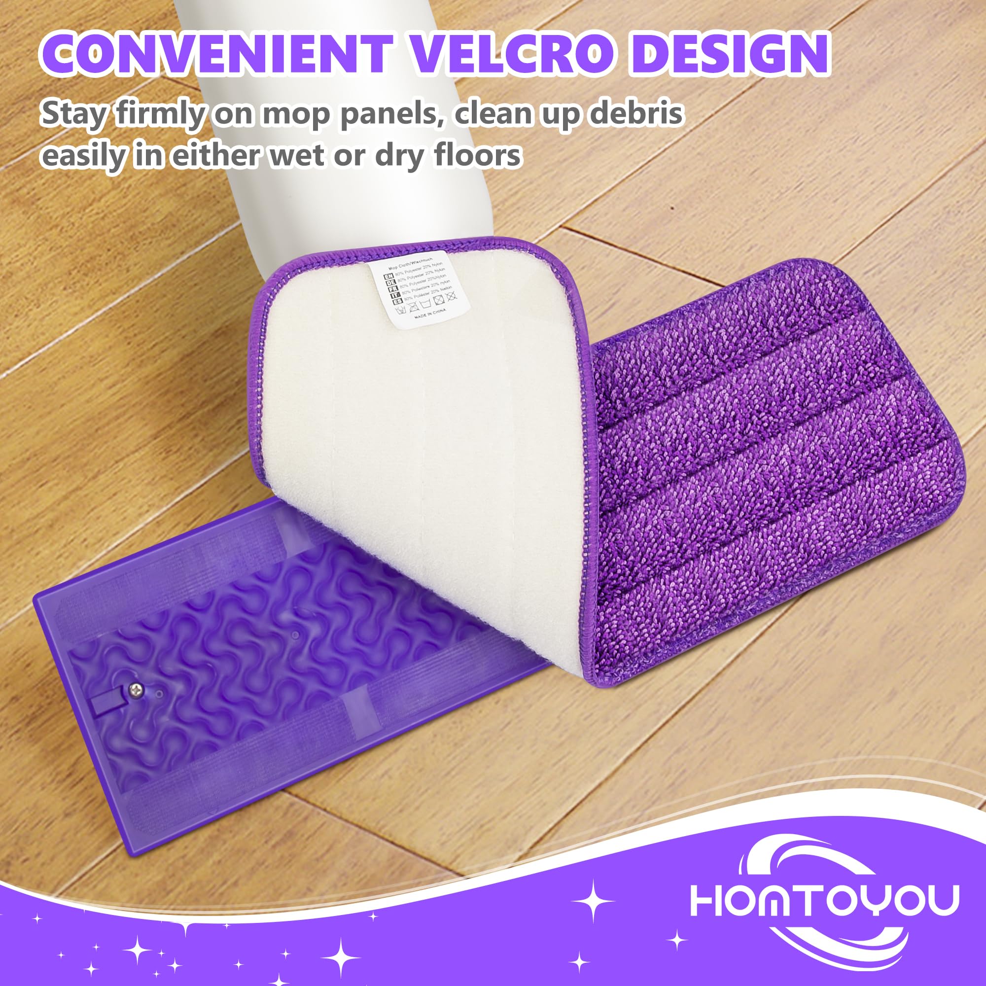 Reusable Mop Pads for Swiffer PowerMop (6 Count)