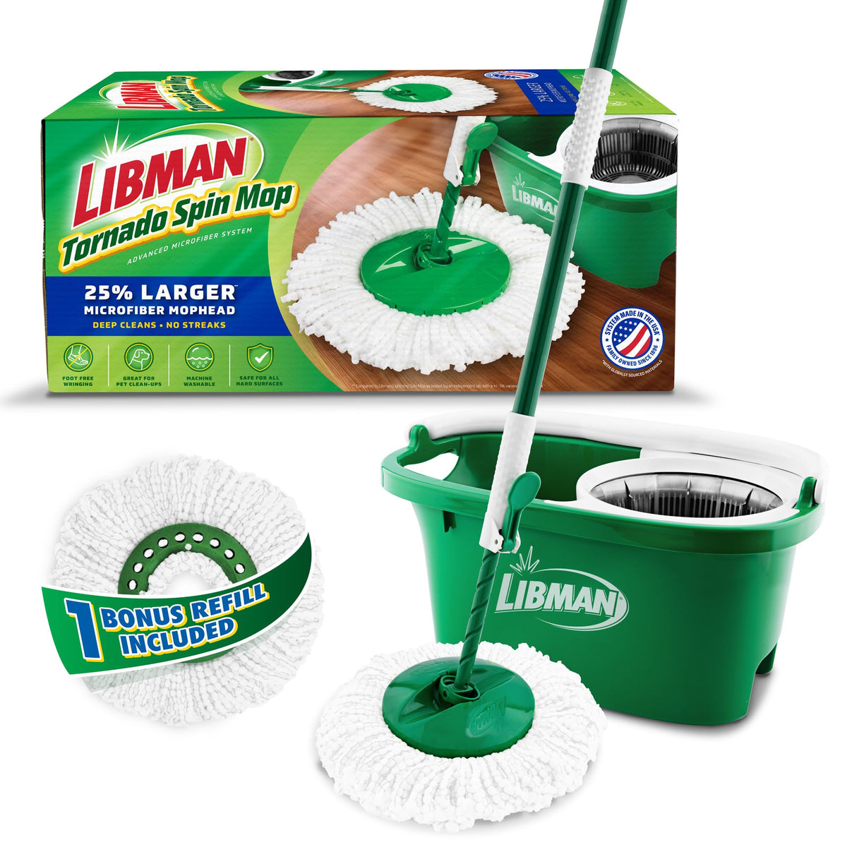 Libman Tornado Spin Mop System with Bucket & Wringer