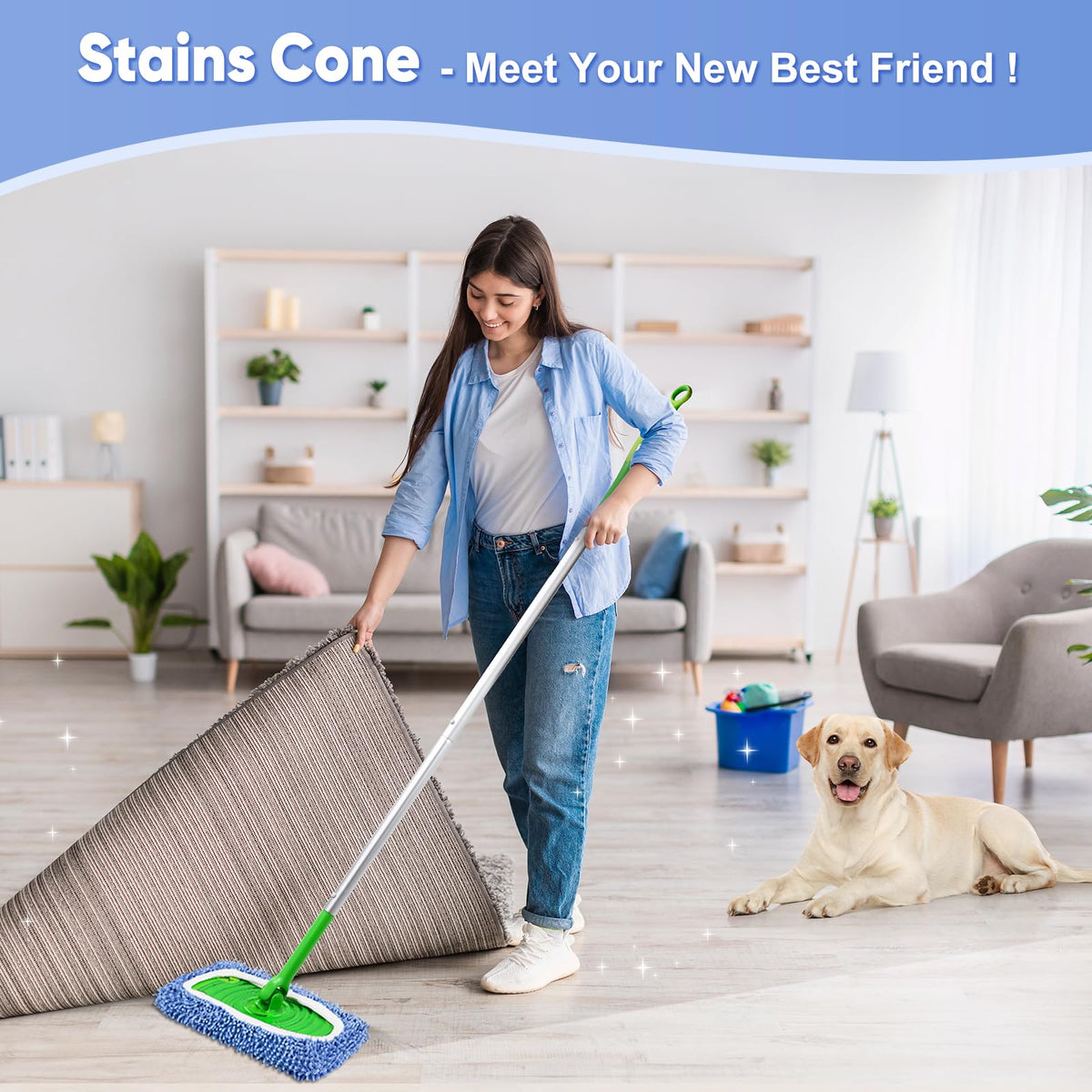 6 Pack Reusable Mop Pads Compatible with Swiffer Sweeper (6 Count)