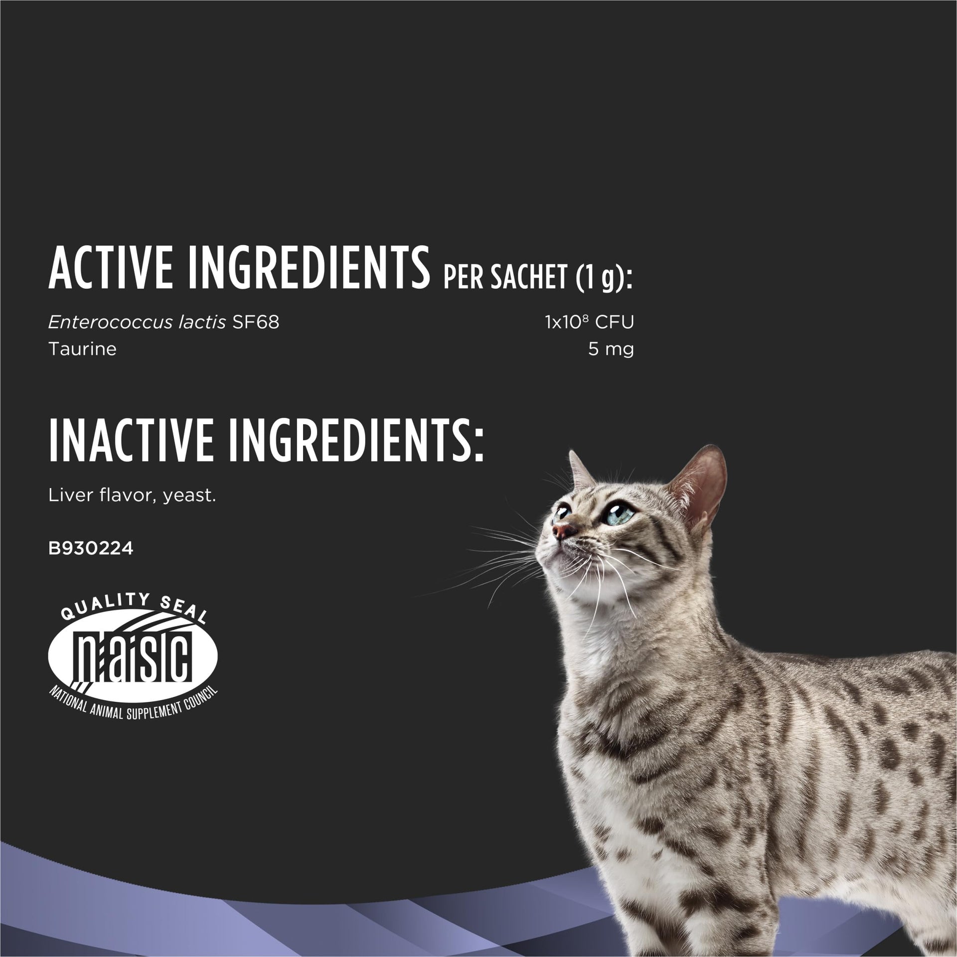 FortiFlora Daily Probiotic Powder Supplement for Cats with Digestive Support and Immune System for Occasional Diarrhea (30 Count)