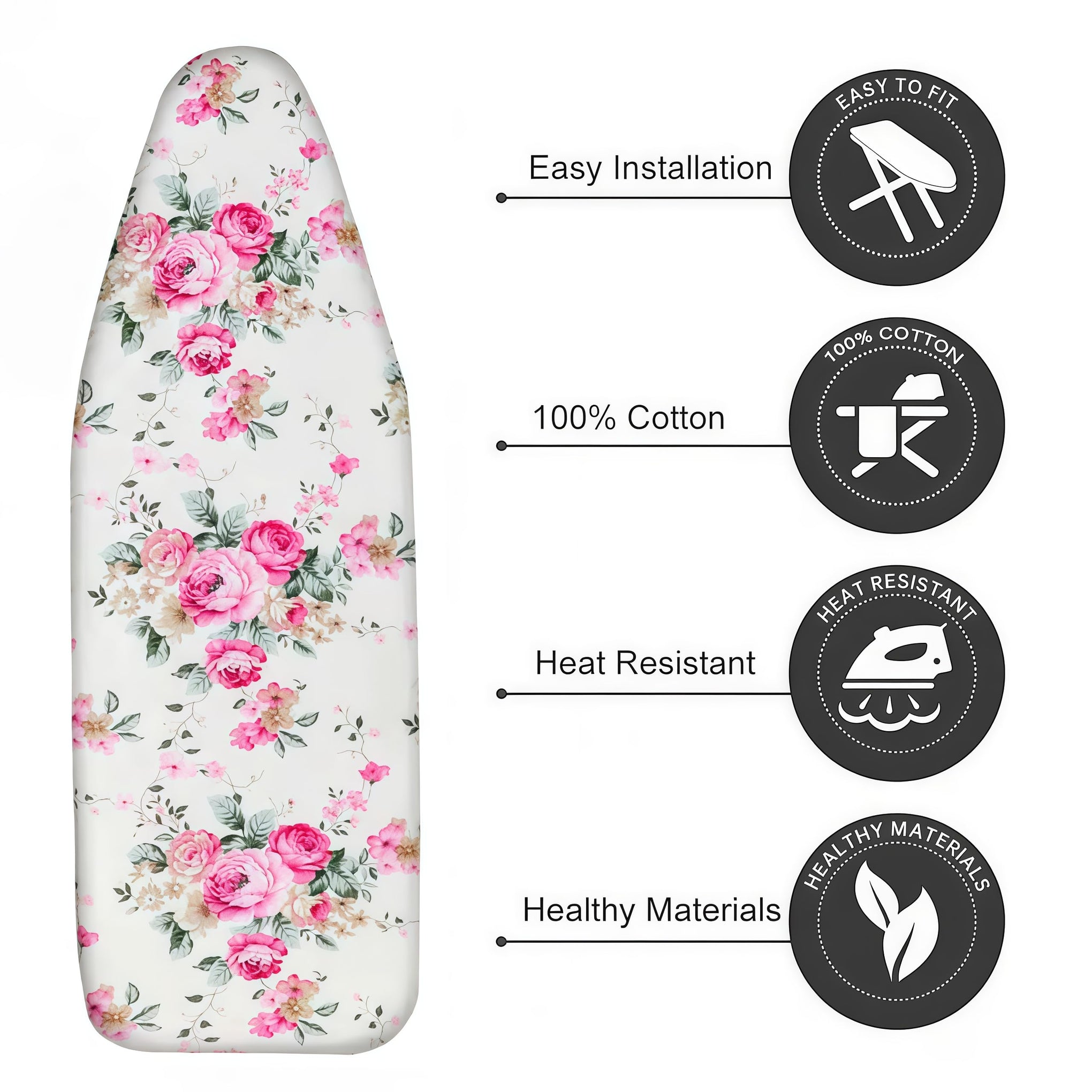 Ironing Board Cover with Two 5MM Thick Feltpads