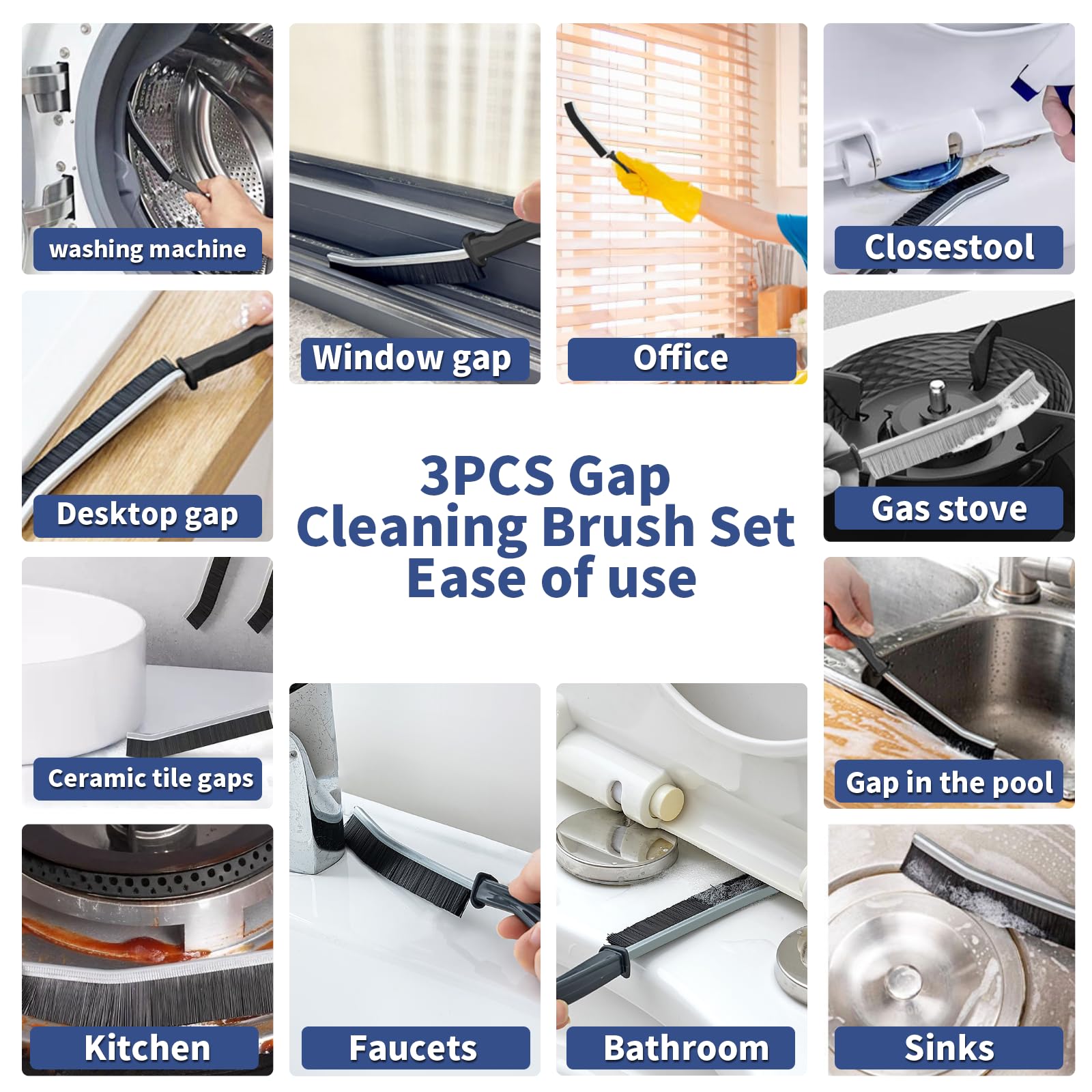 Crevice Cleaning Brush (3 Count)