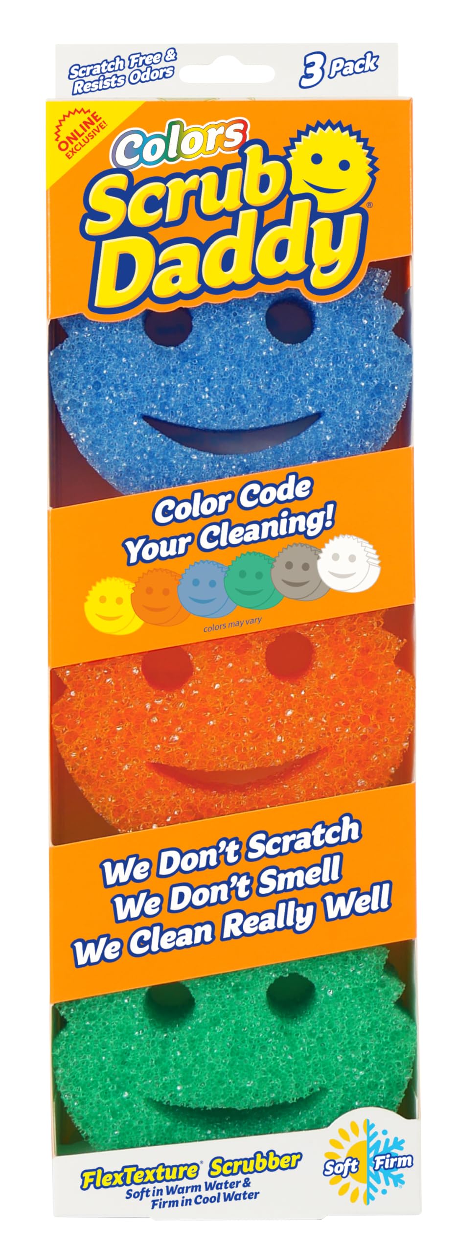 Colors Kitchen Sponges (3 Count)