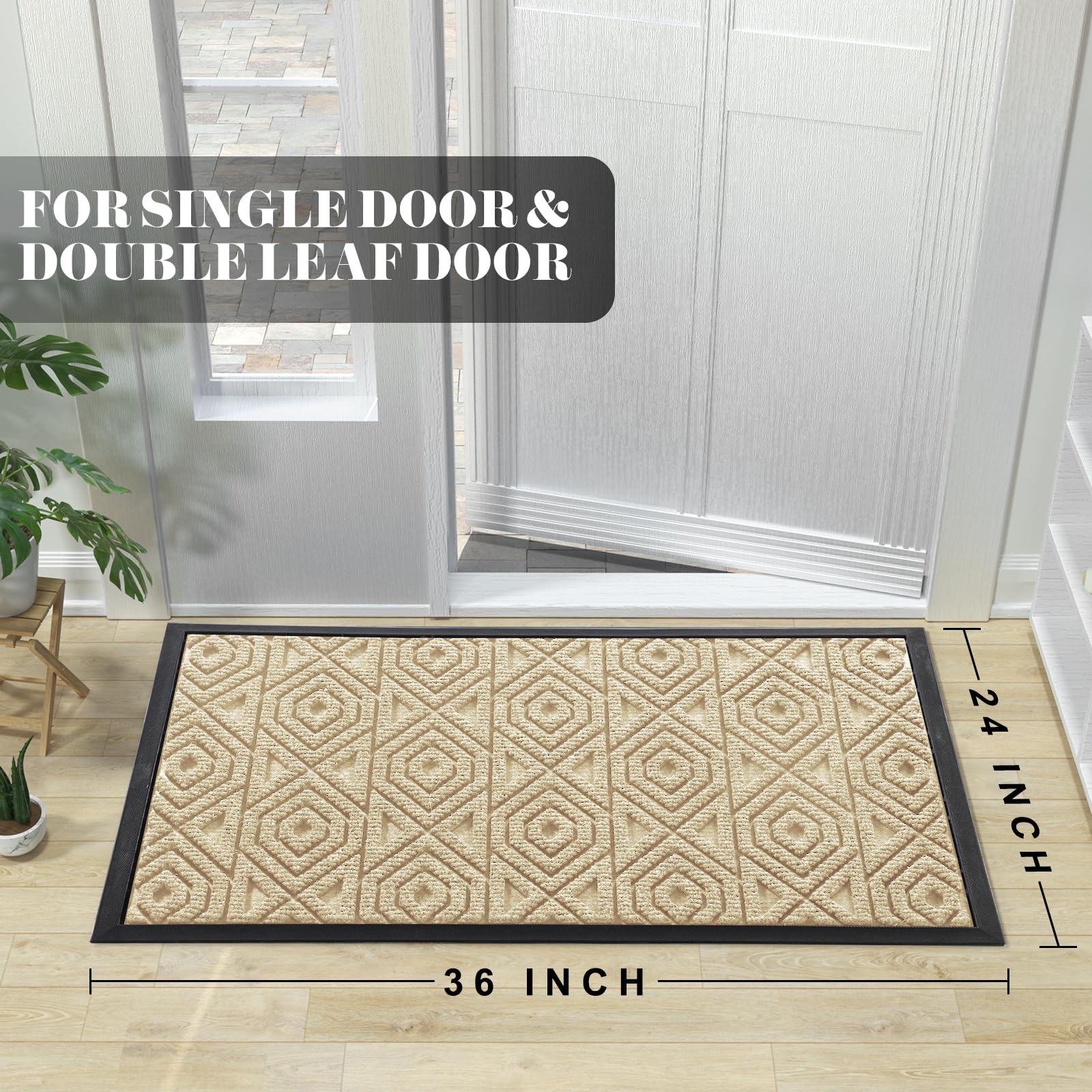 Door Mat Outdoor Indoor Entrance Welcome Mat