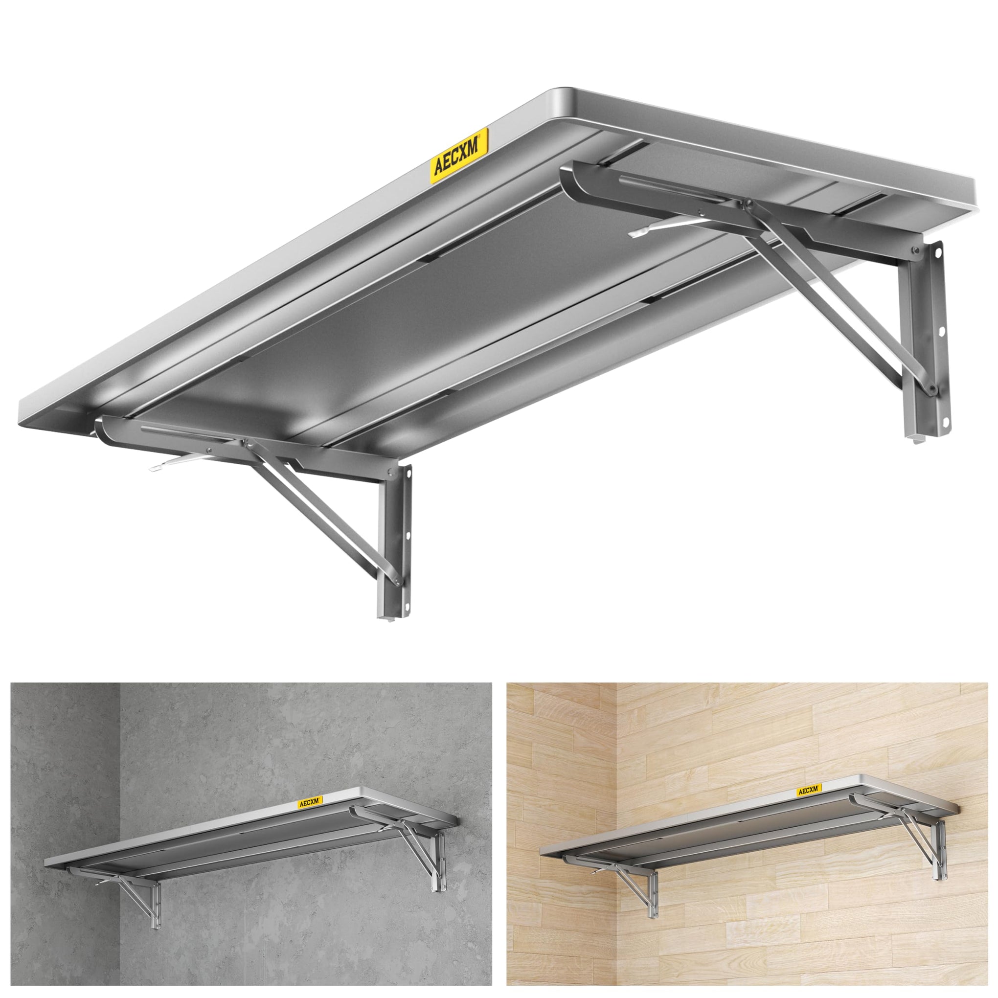 1.2x3ft Adjustable Rail Type Folding Storage Rack Shelf