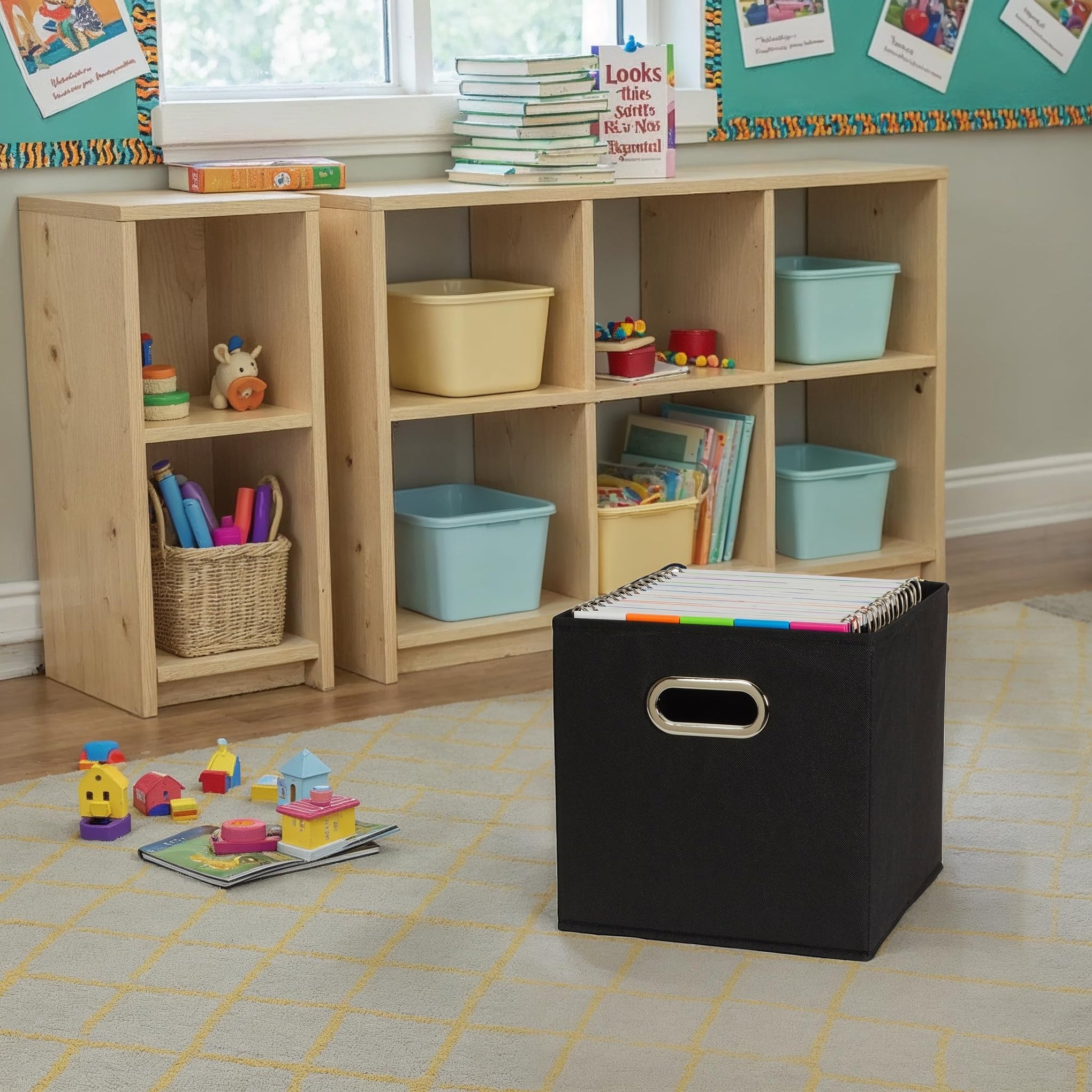 Foldable Fabric Storage Bins 6 Piece Set (6 Count)
