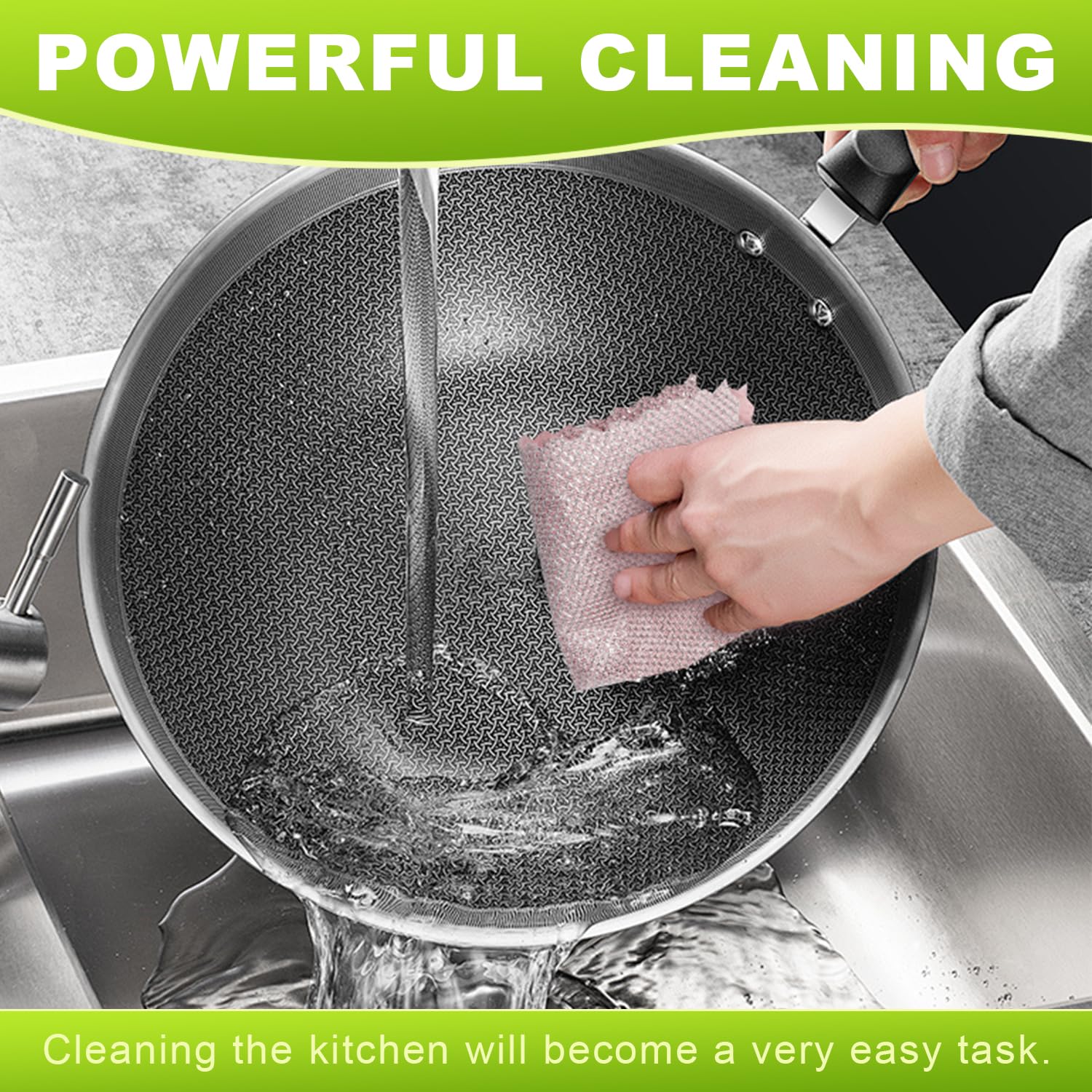 12 Pcs Multipurpose Wire Dishwashing Rag (12 Count)