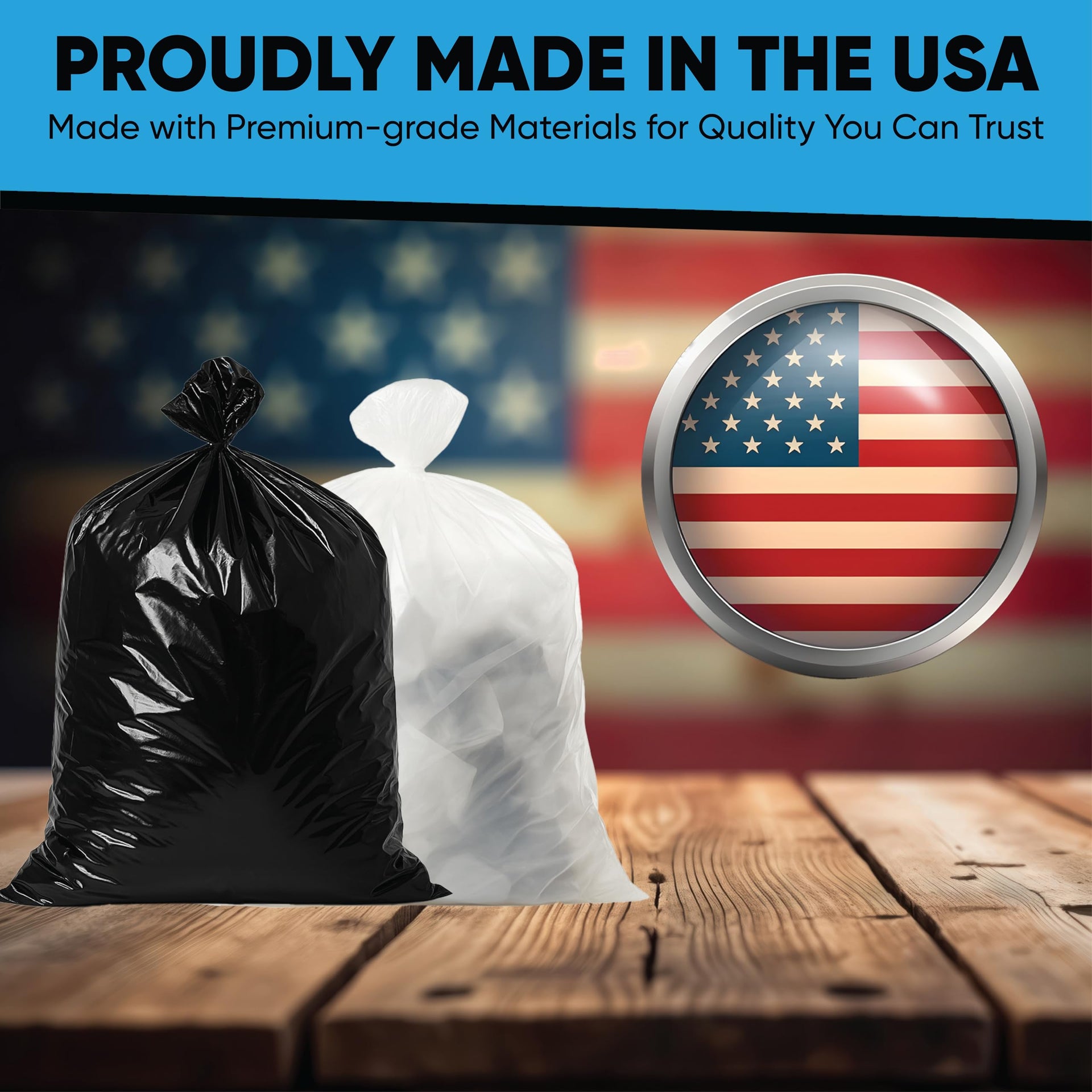 Contractor Garbage Bags 55 Gallon Heavy Duty (50 Count)