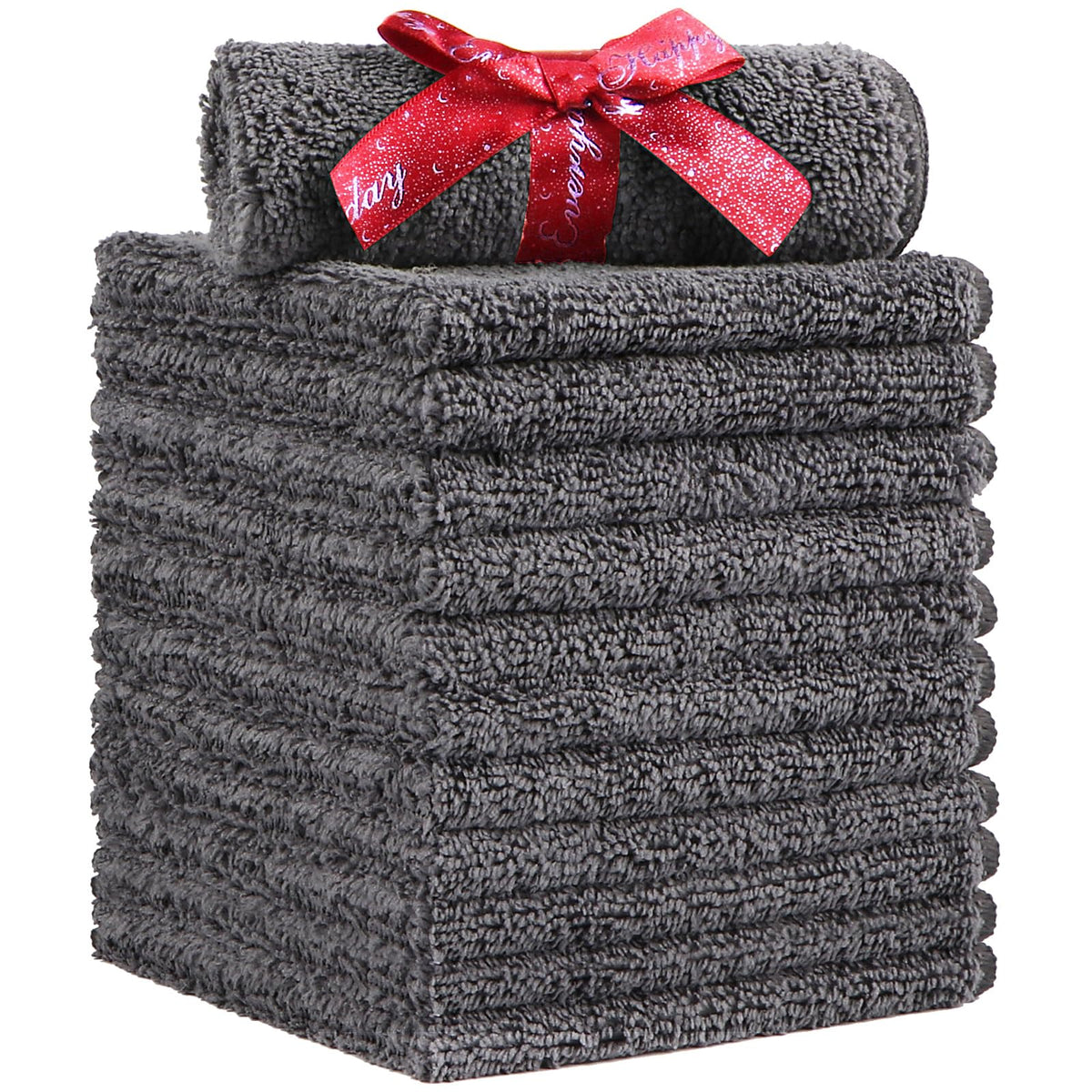 Microfiber Washcloths 12 Pack (12 Count)