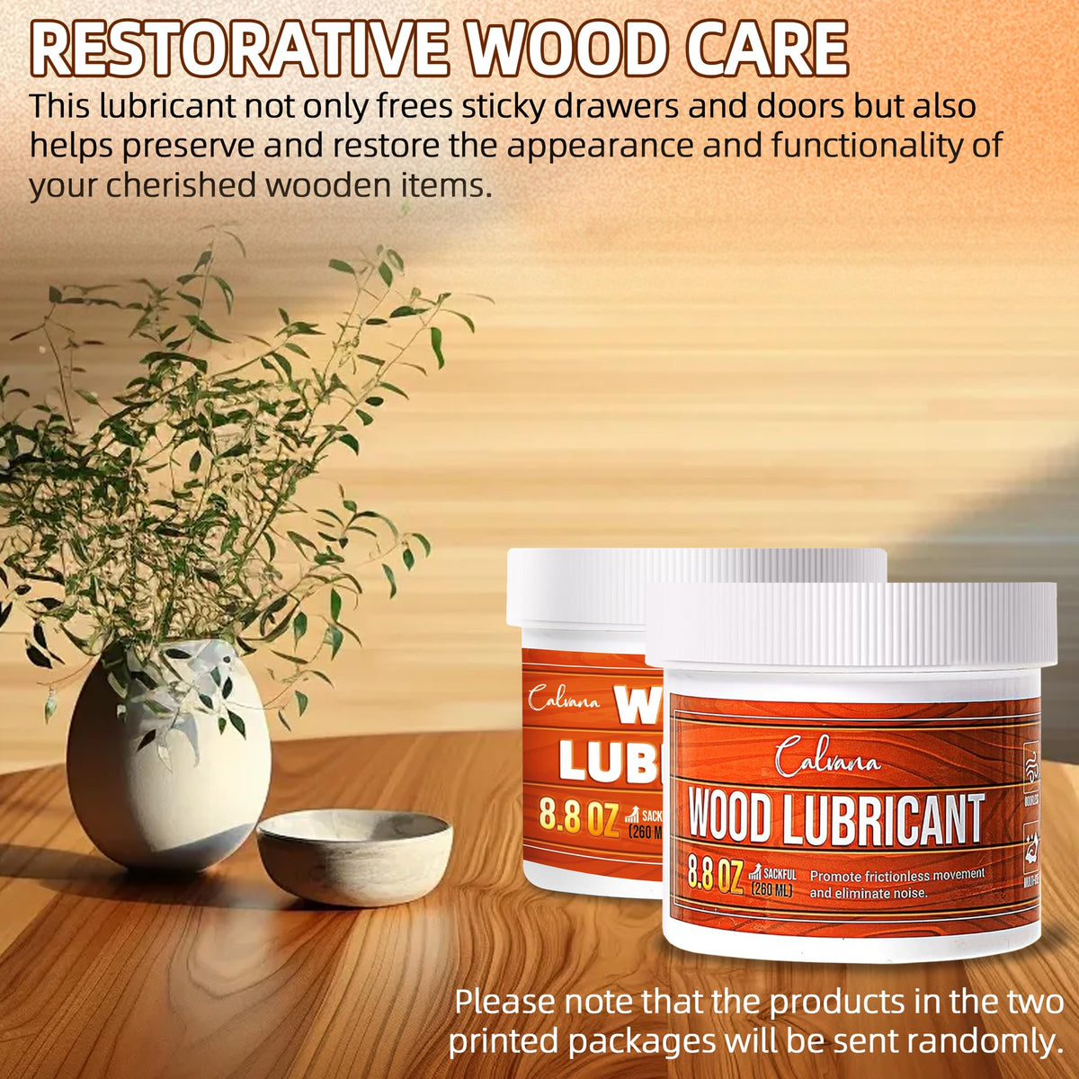 8.8oz Wood Drawer Wax Lubricant Paste (8.8 Ounce)