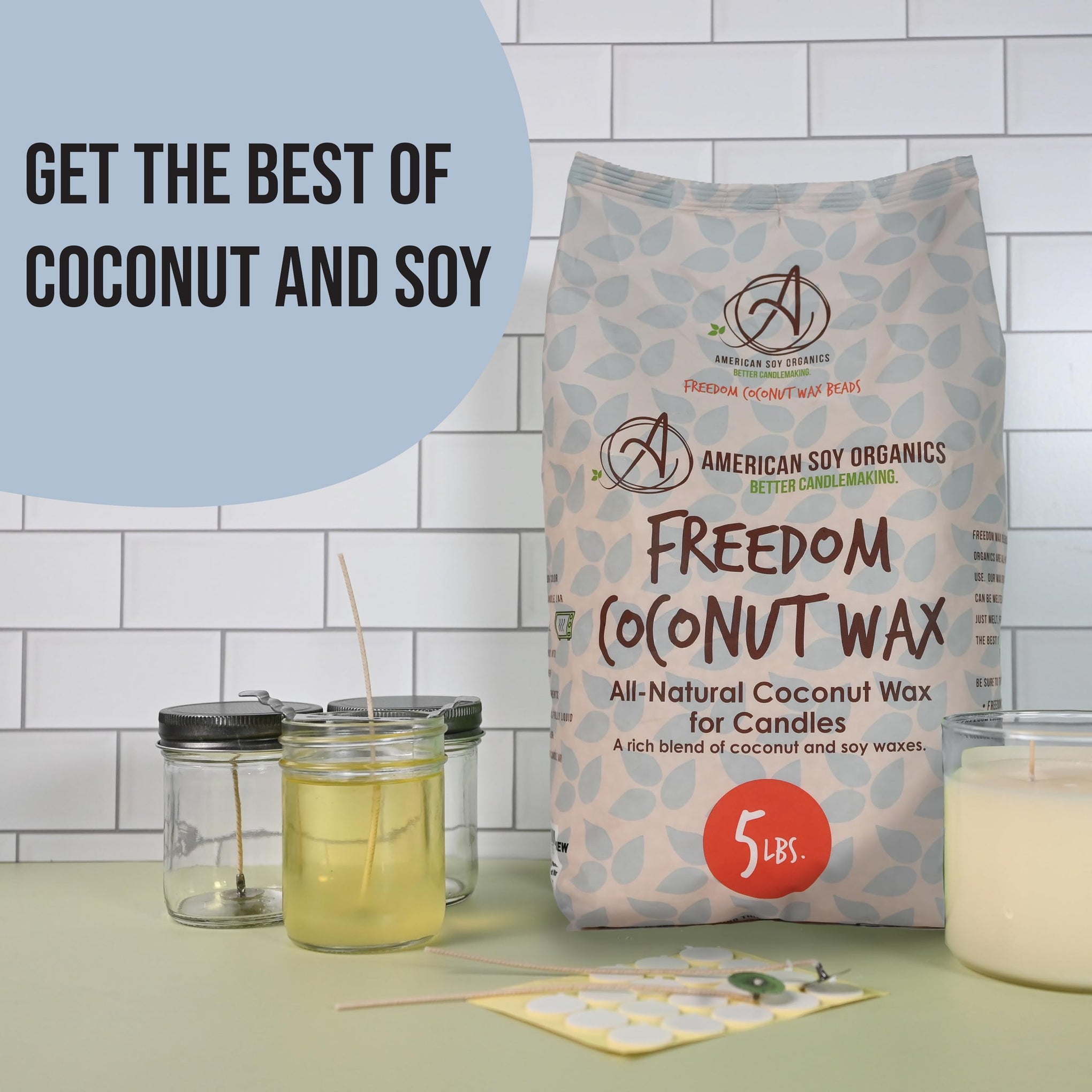 Freedom Coconut Soy Wax Beads