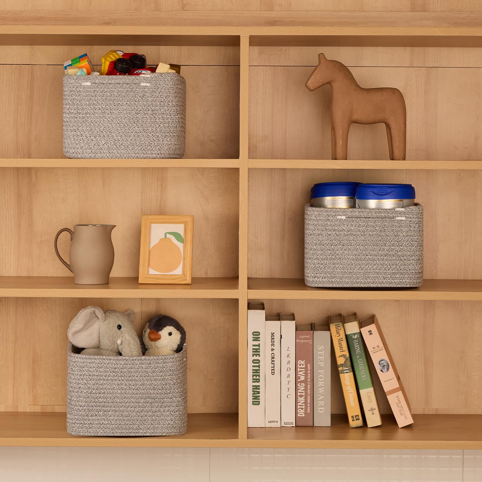 Small Organizing Baskets for Cubes Shelf (3 Count)
