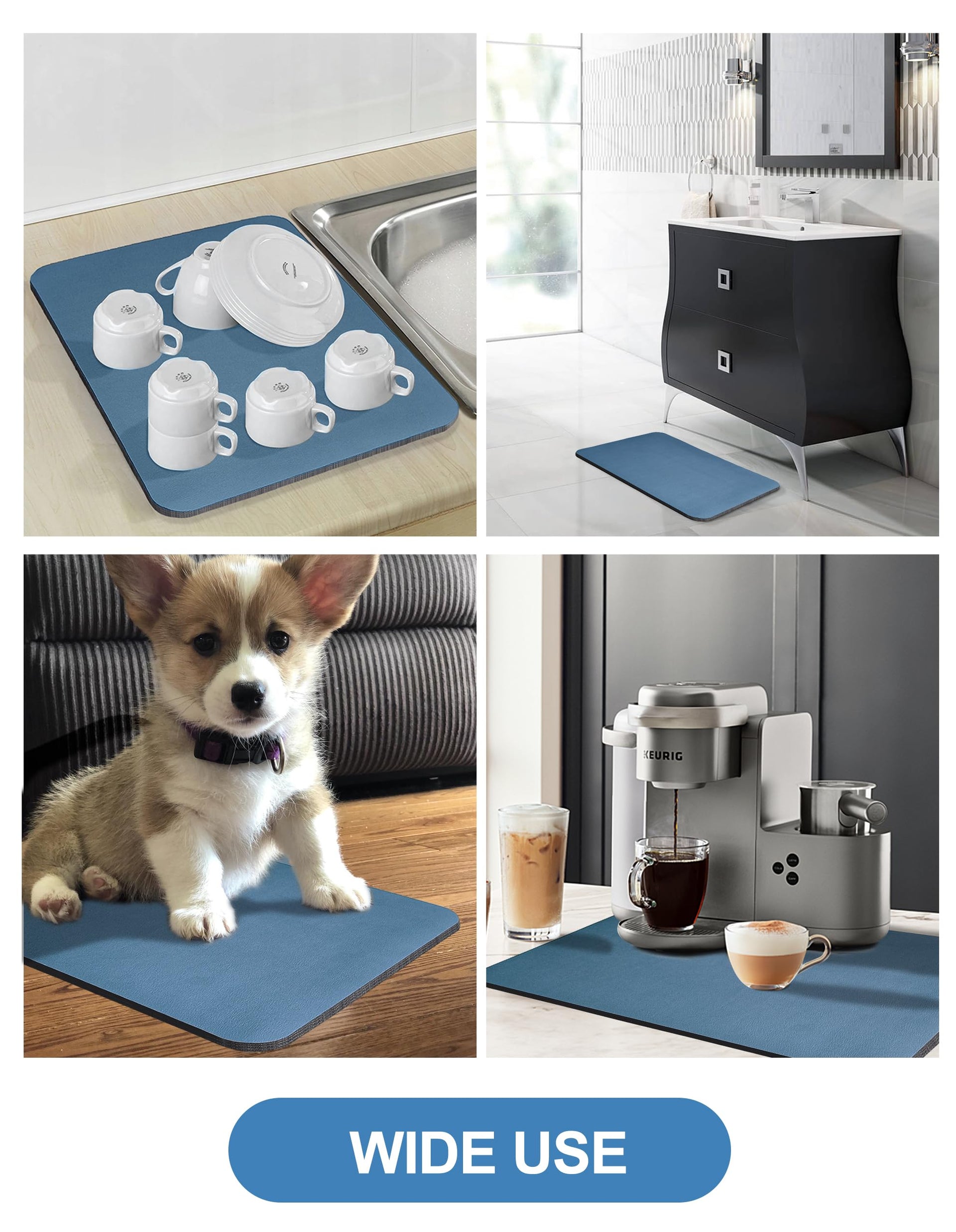 Dish Drying Mat for Kitchen Counter