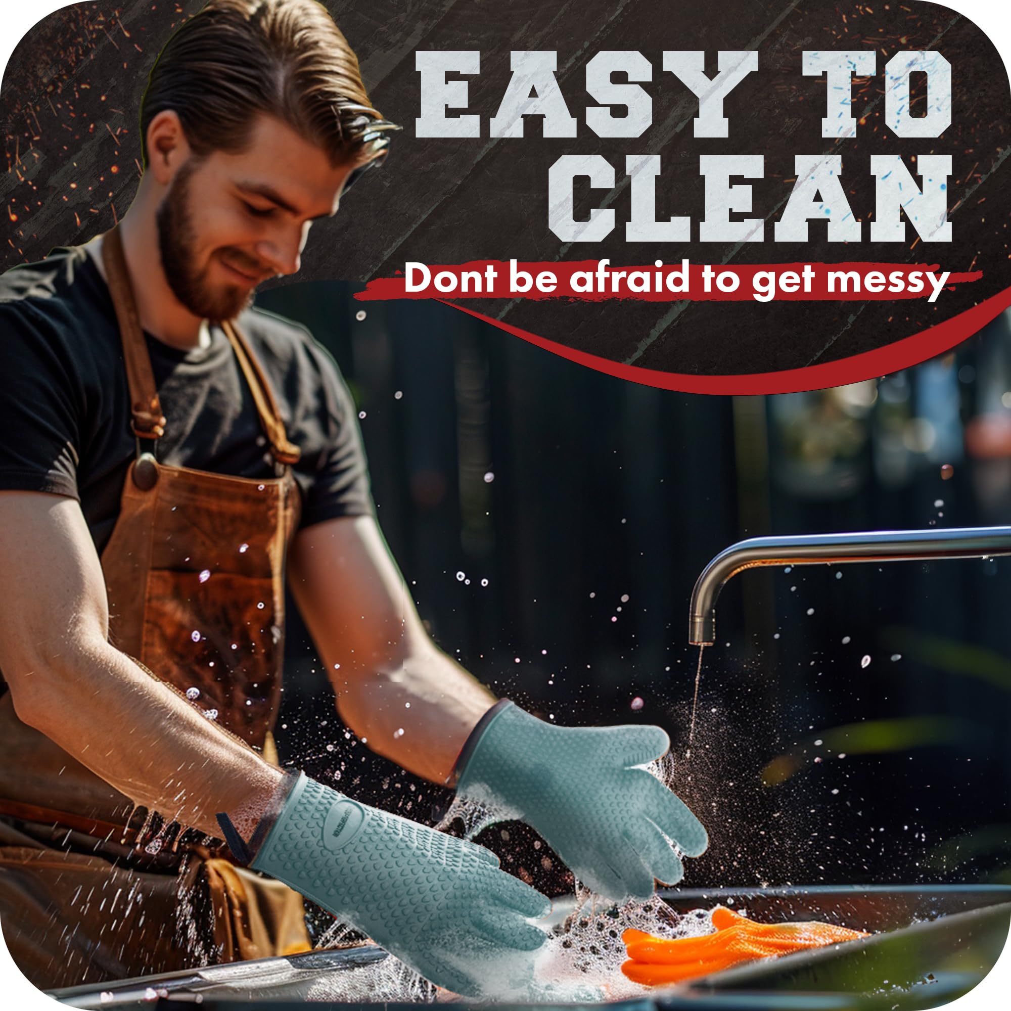 Silicone Smoker BBQ Gloves