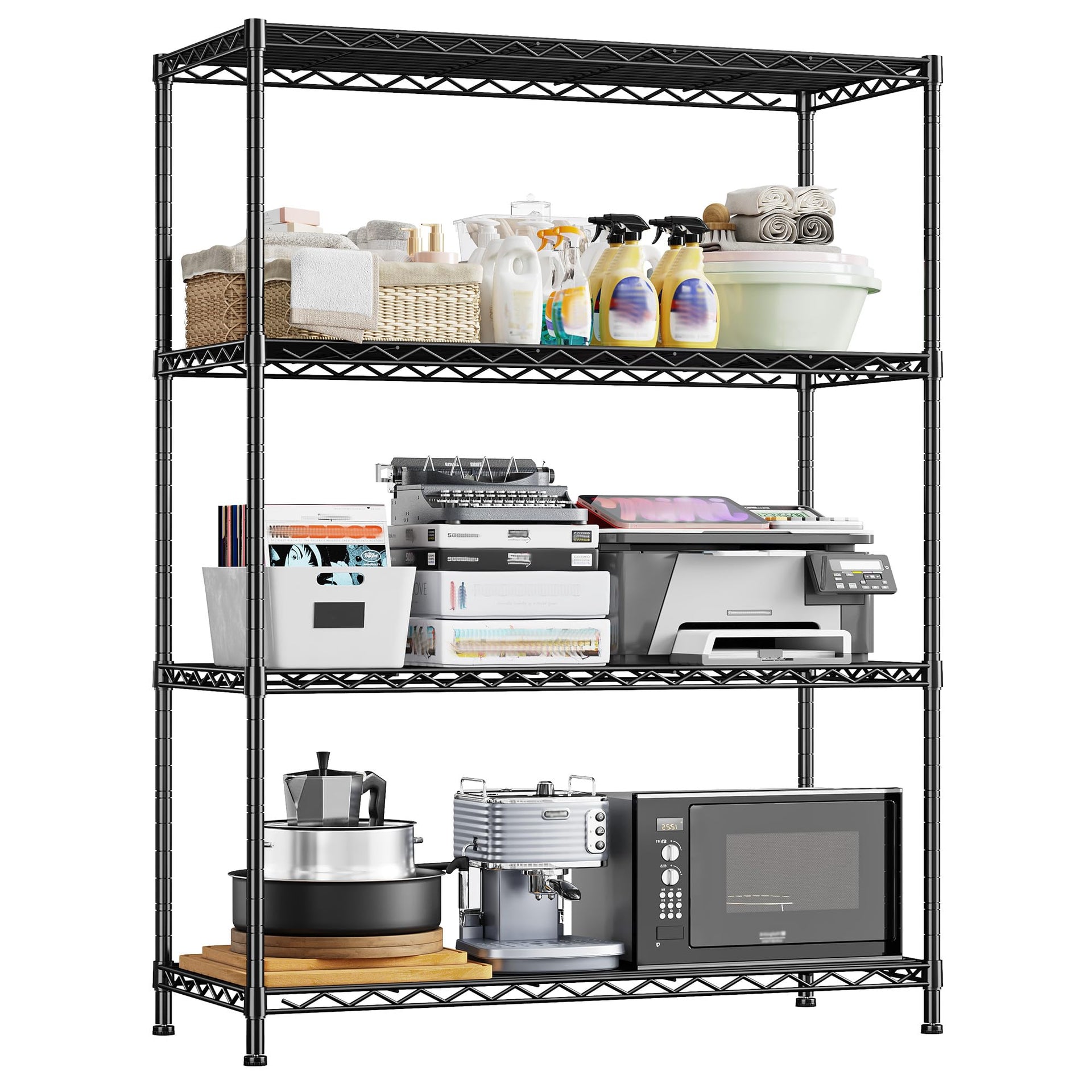 Heavy Duty 4 Tier 620LBS Storage Rack