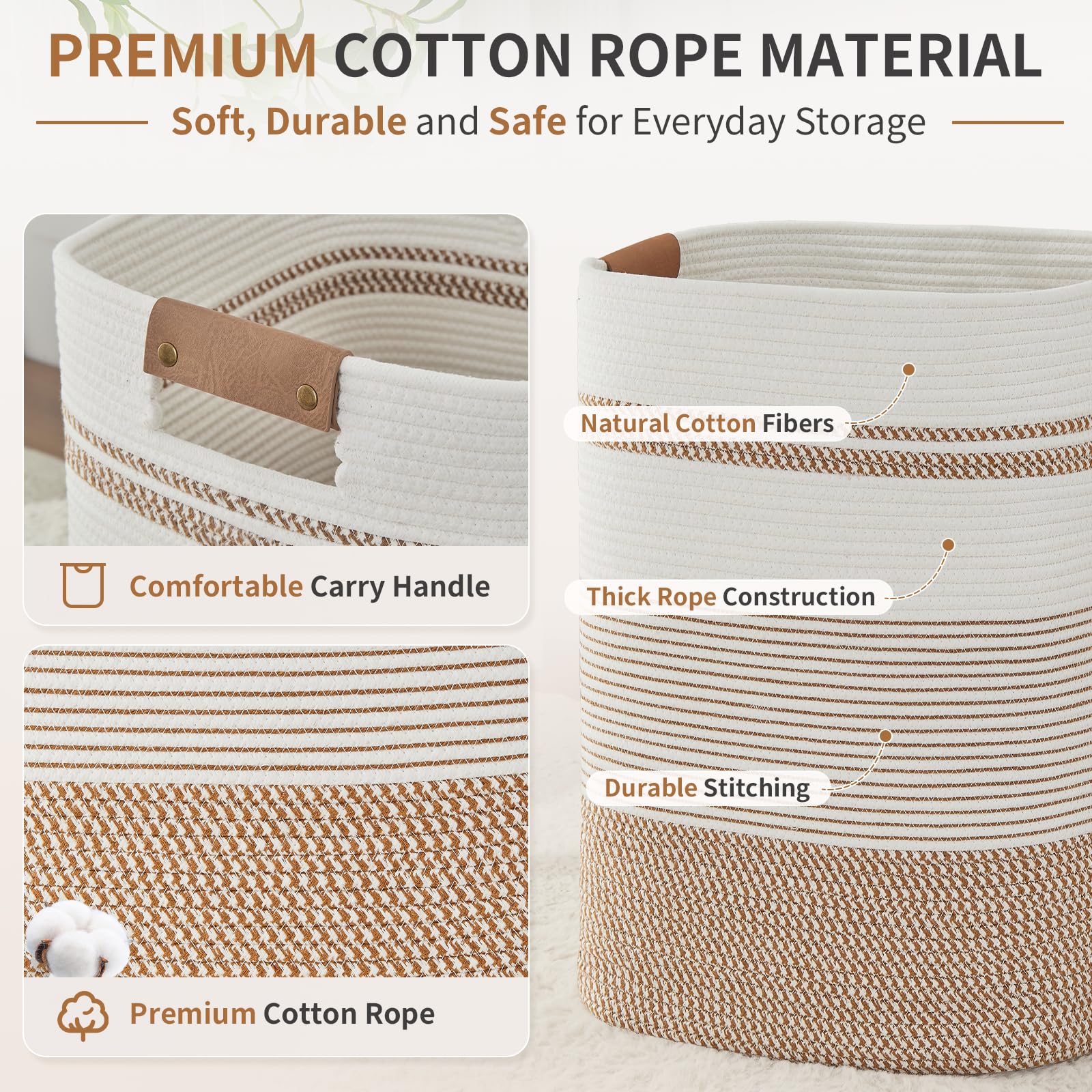 Laundry Basket with Handles