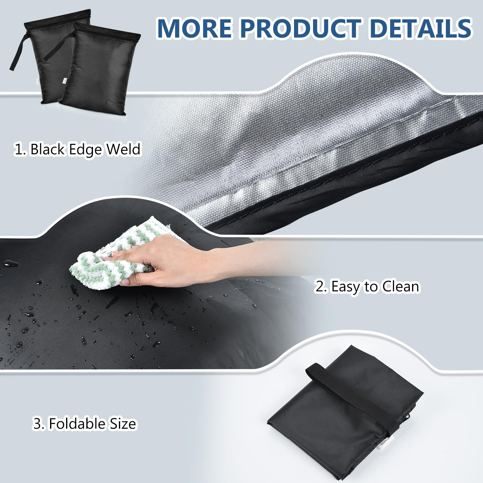 2PCS Small Wet Bag for Swimsuit 12x14 Inch Waterproof Wet Dry Bag (2 Count)