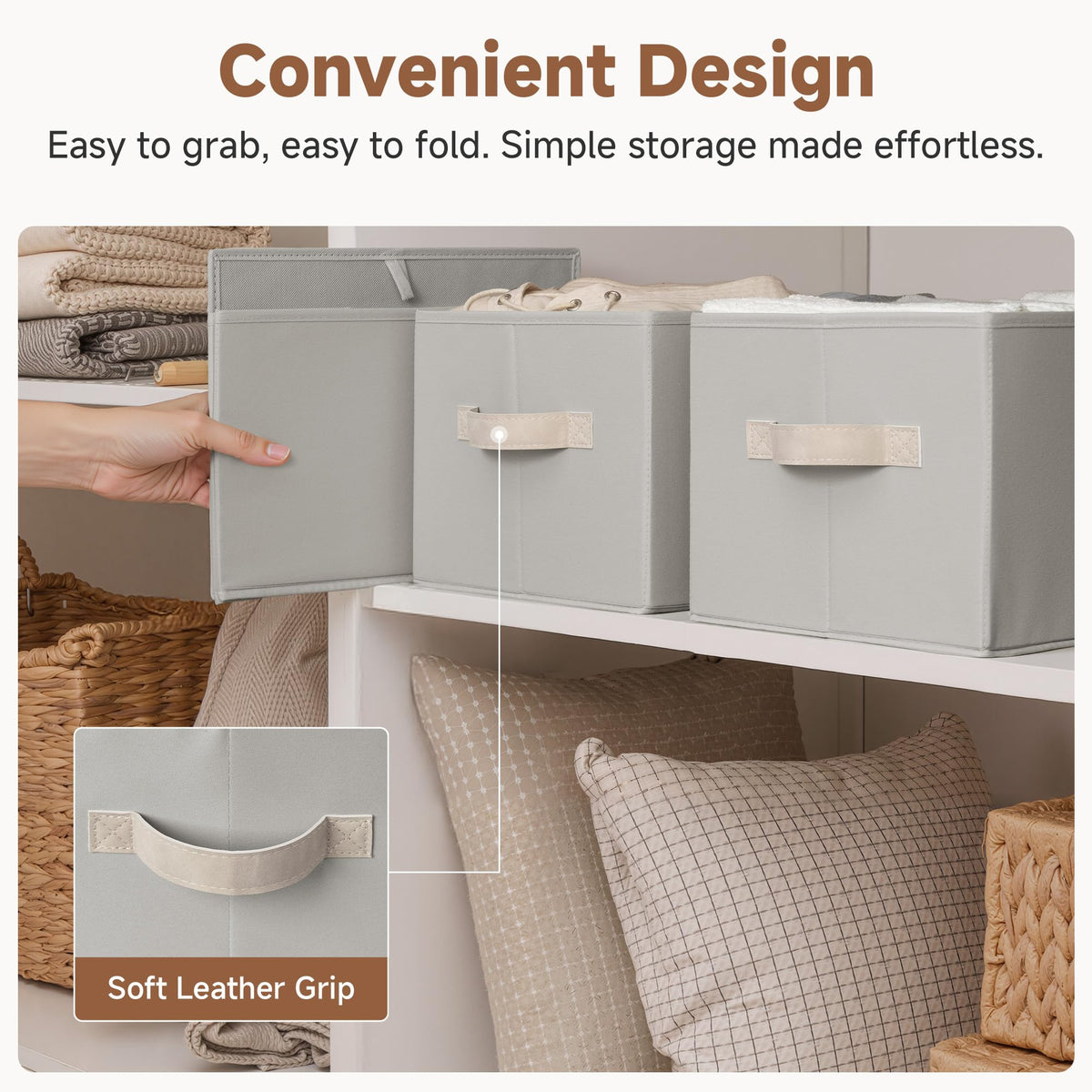 Closet Storage Bins (3 Count)