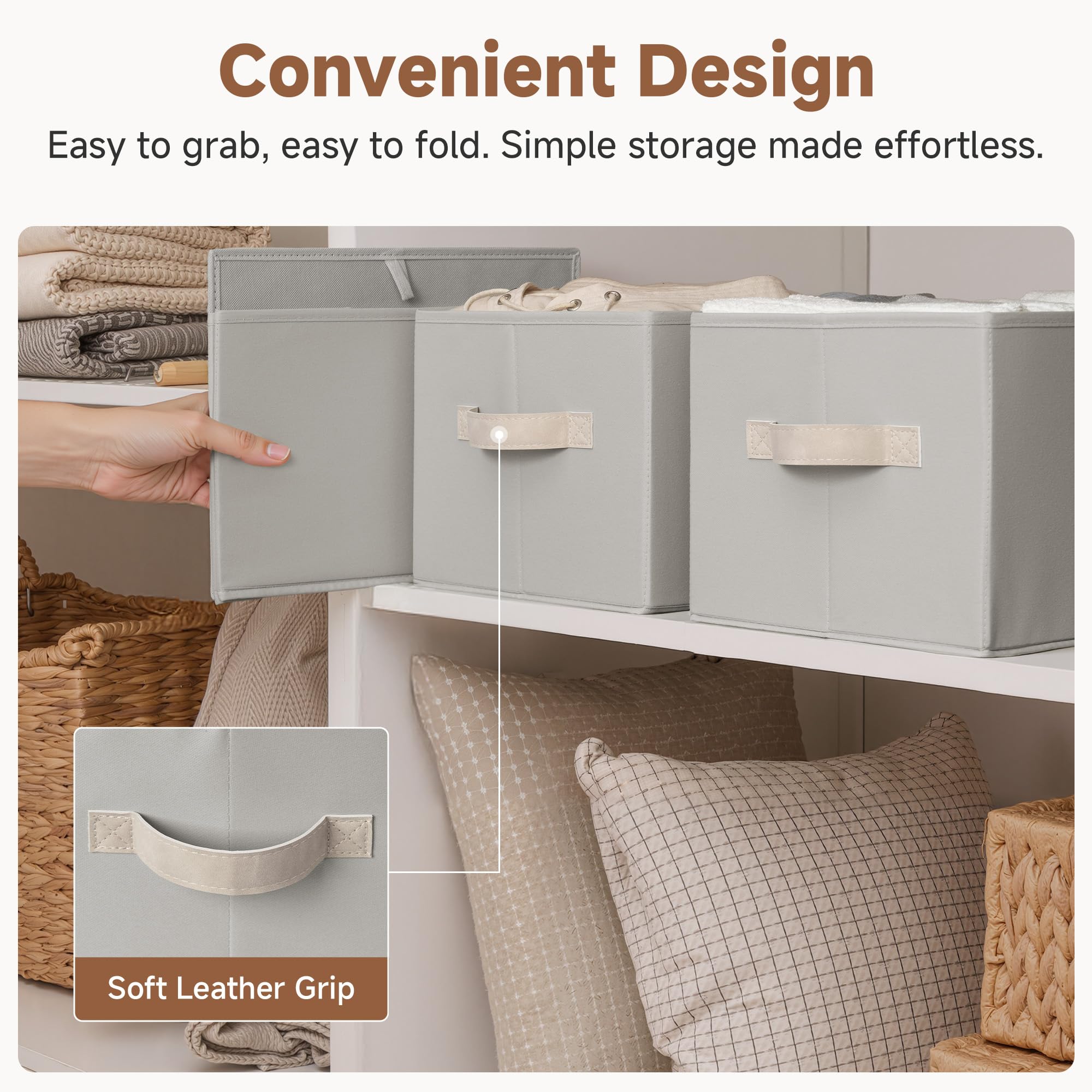 Closet Storage Bins (3 Count)