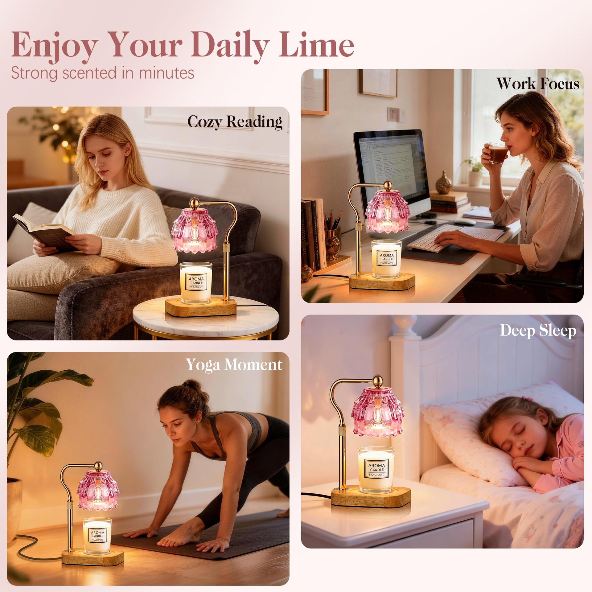 Candle Warmer Lamp with Timer Dimmer