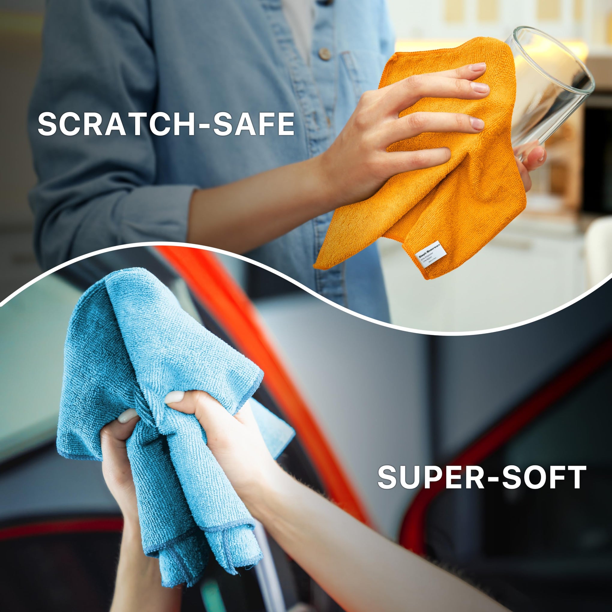 12" x 16" Microfiber Cleaning Cloth 150 Pack (150 Count) - ModHome Supplies