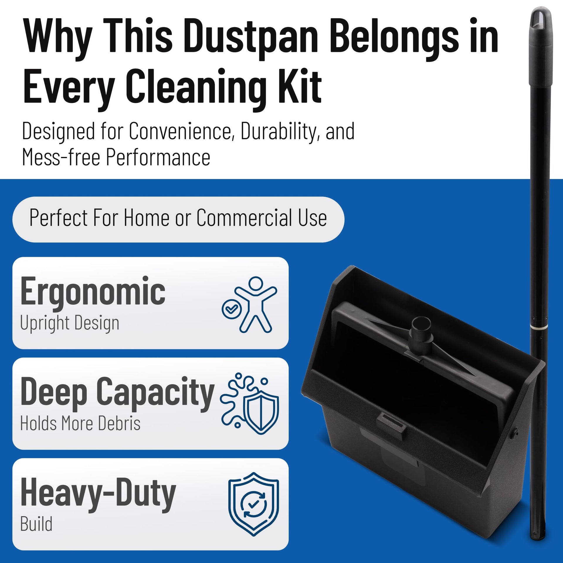 Sparta Upright Dust Pan with 30 Inch Two