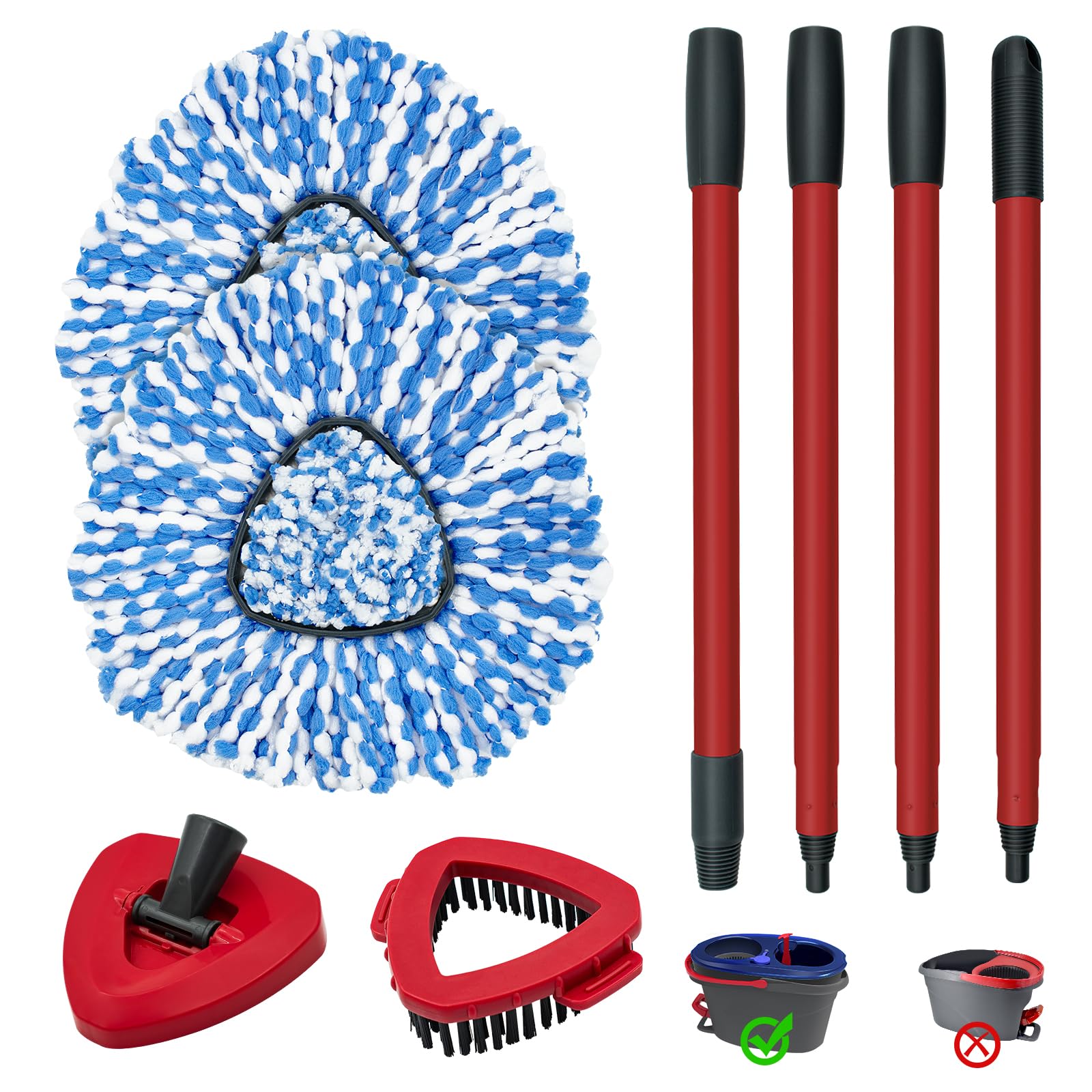 Spin Mop Handle (5 Count)