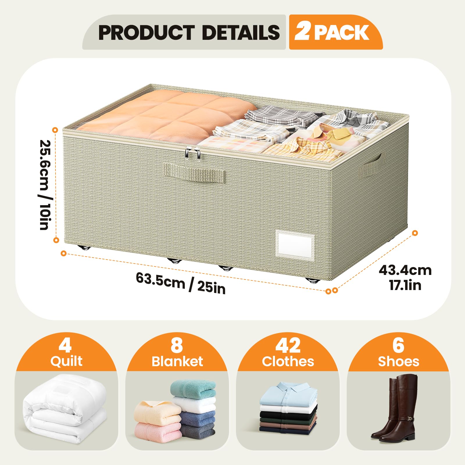 Under Bed Storage With Wheels