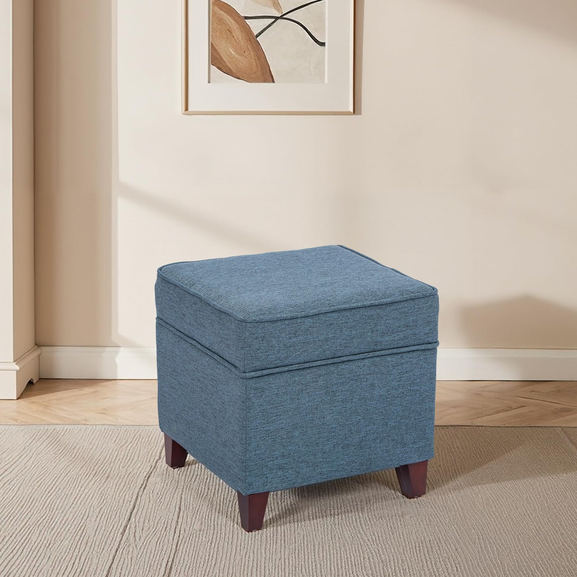 17" Square Ottoman with Storage