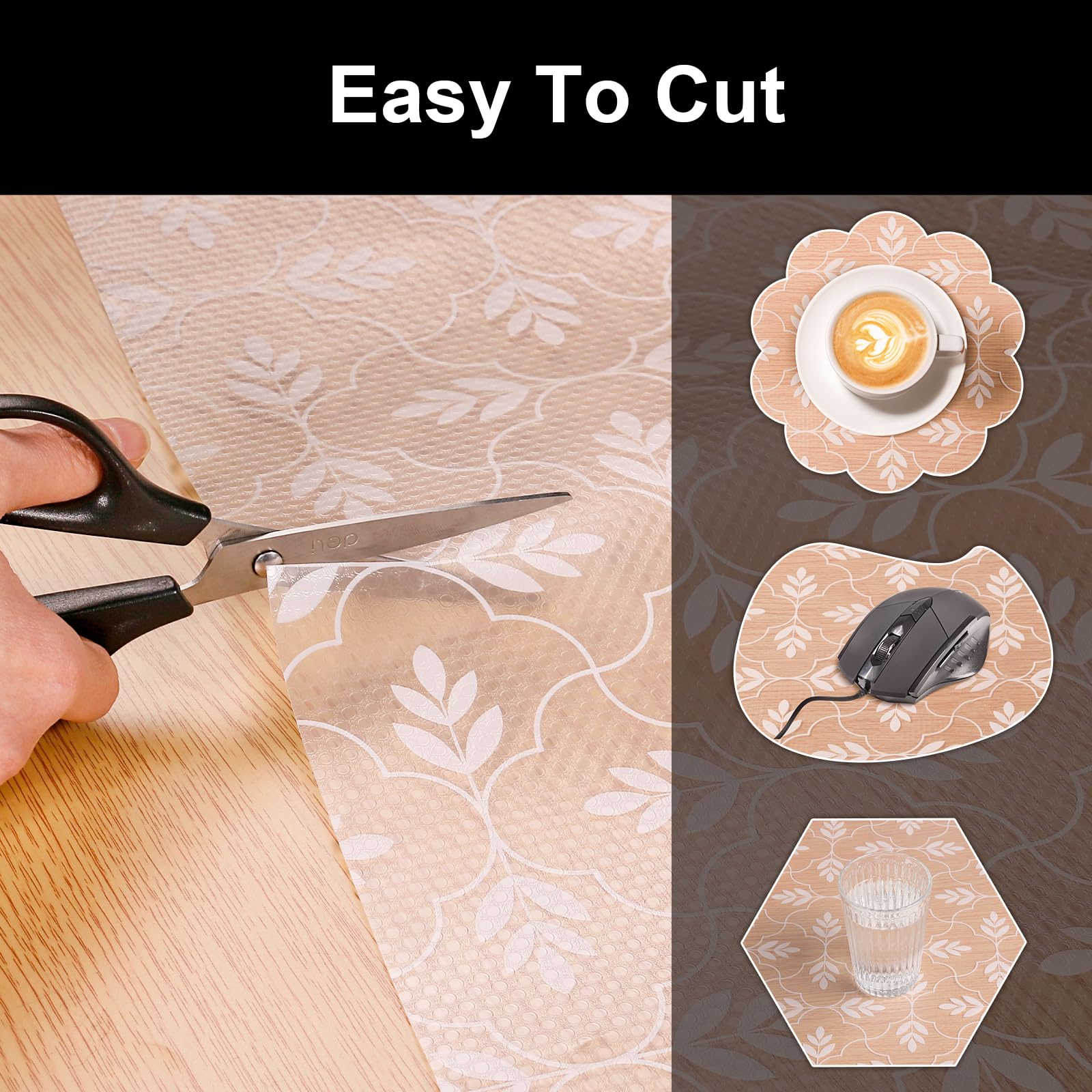 Shelf Liners for Kitchen Cabinets Waterproof & Oil
