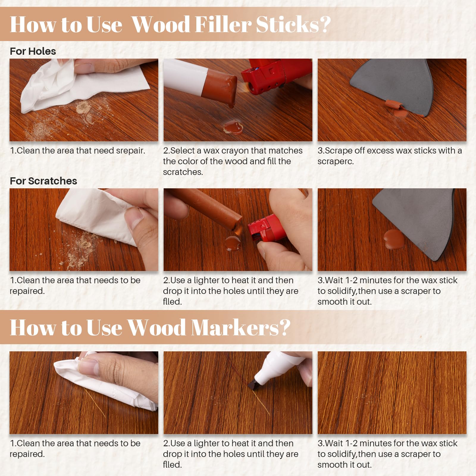 Wood Filler Sticks