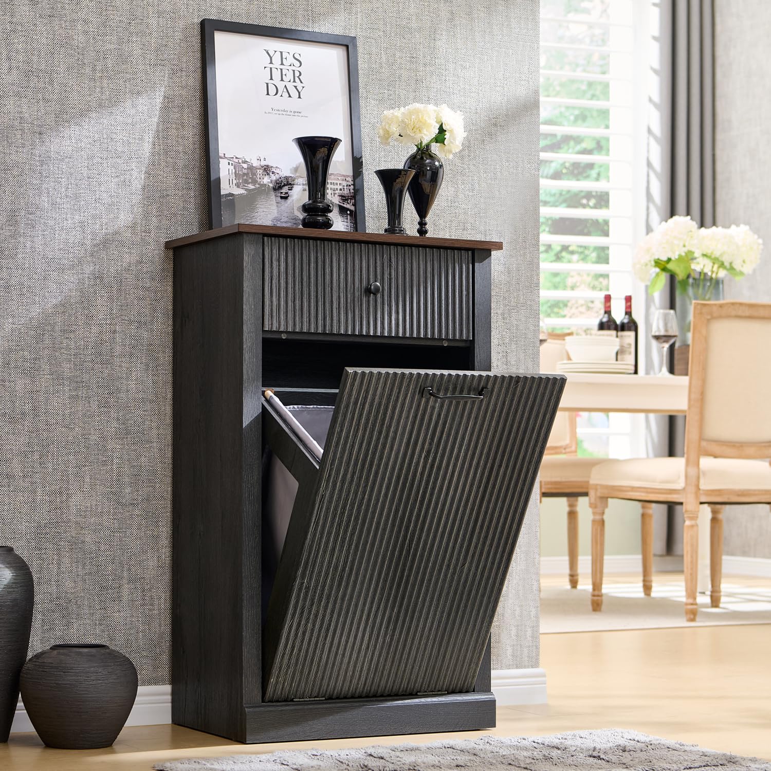 Tilt Out Trash Can Cabinet