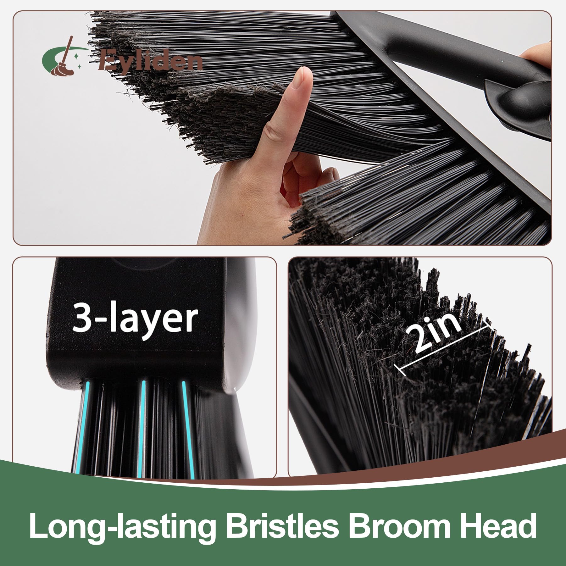 Angle Broom with 57" Long Handle
