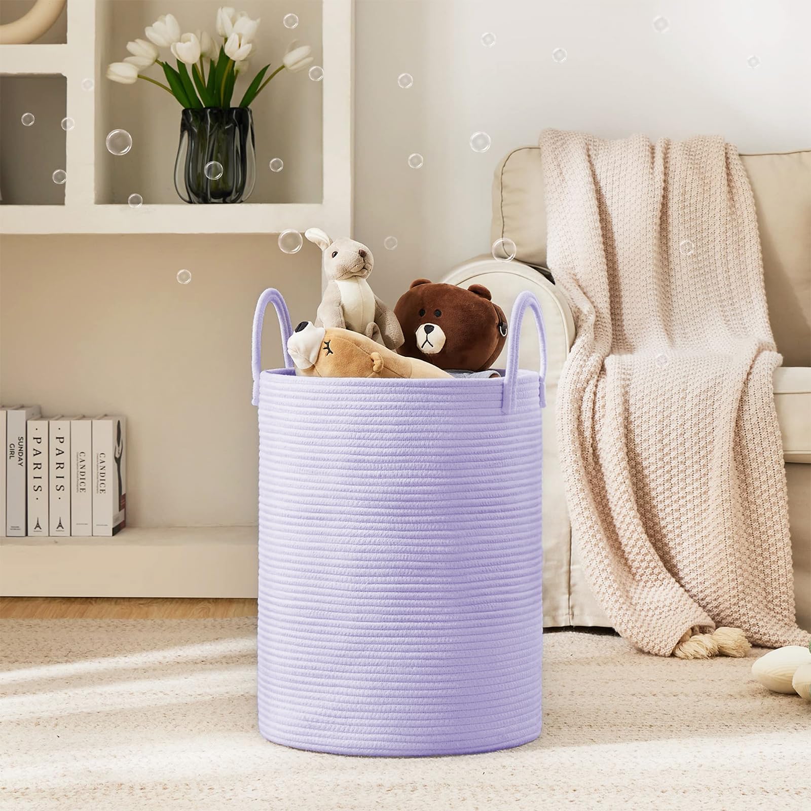 Cotton Rope Laundry Hamper Basket (1961.2133 Fl Oz) - ModHome Supplies